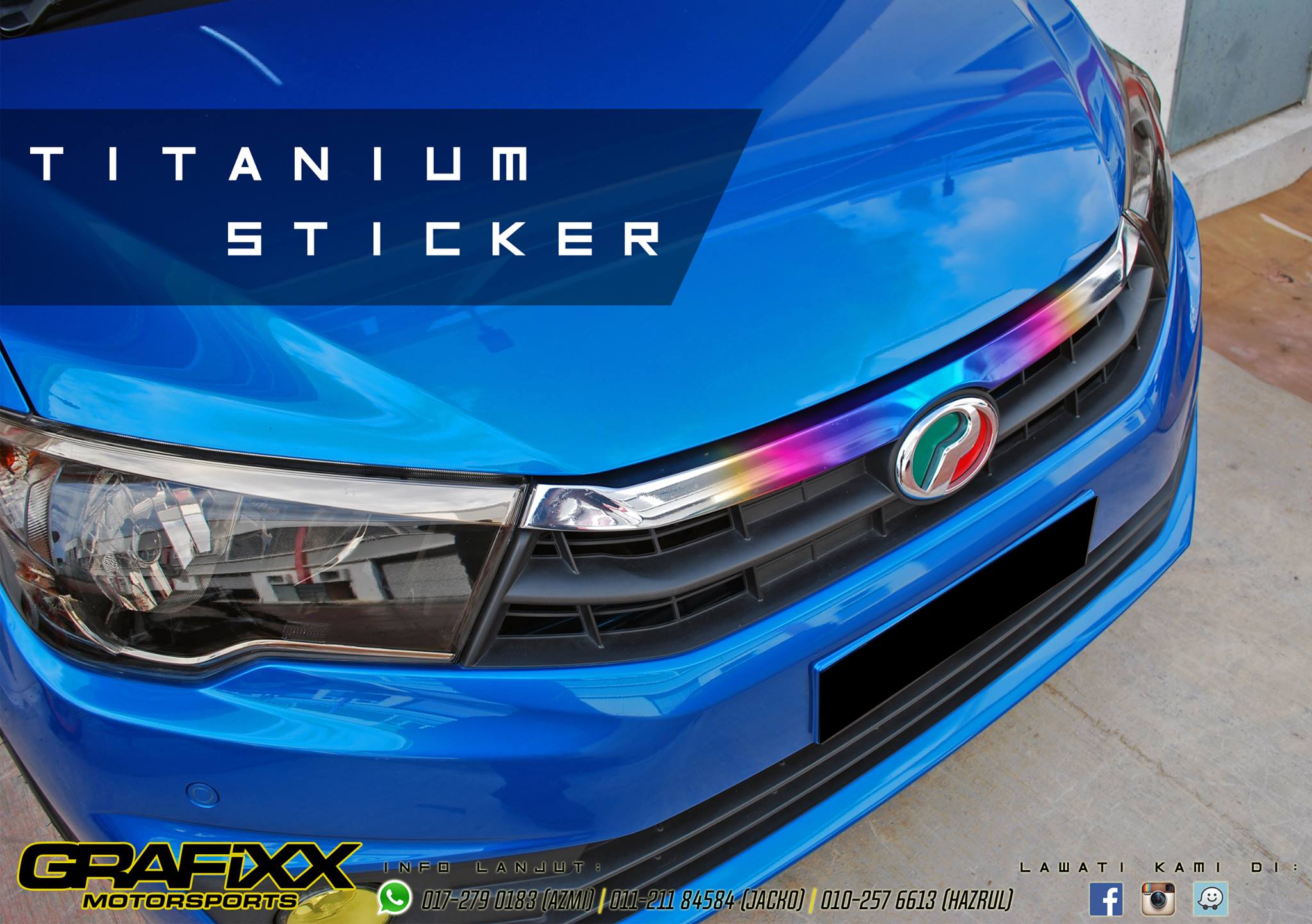TITANIUM STICKER Selain aktiviti... - Grafixx Motorsports