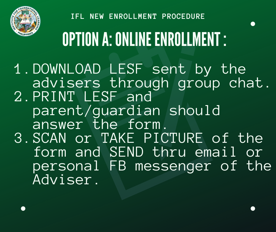 ATTENTION: The school... - IFL Christian Academy, Inc.