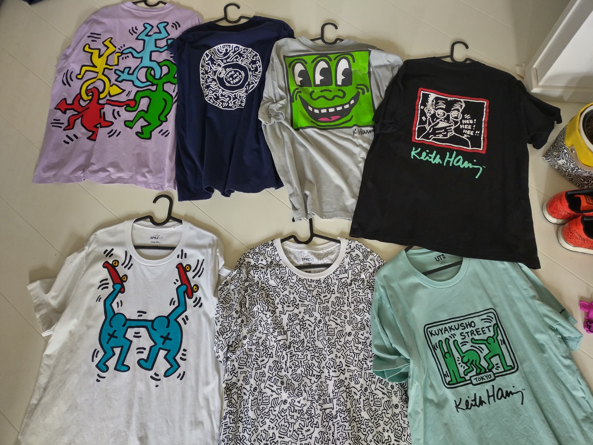 10 Keith Haring Signed t-shirts by legend himself for you guys to 