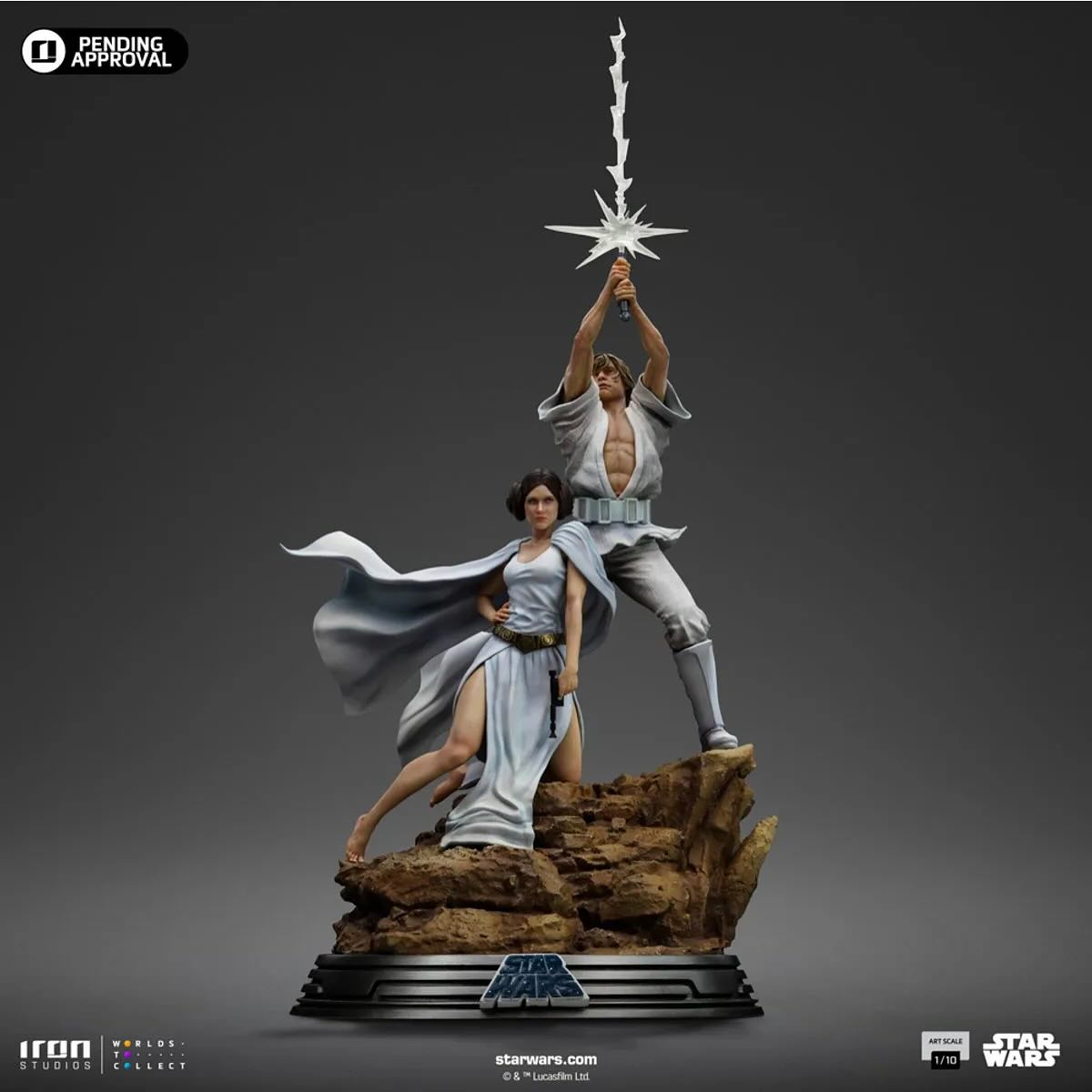 IRON STUDIOS - Obi-Wan and Young Leia Deluxe Art Scale 1/10 - Star Wars Obi-Wan Kenobi Figurine