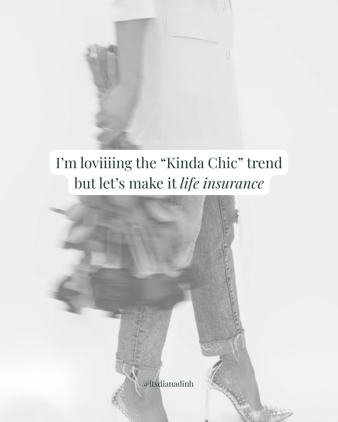 Life insurance? Turns out, kinda chic 🤌🤌🤌