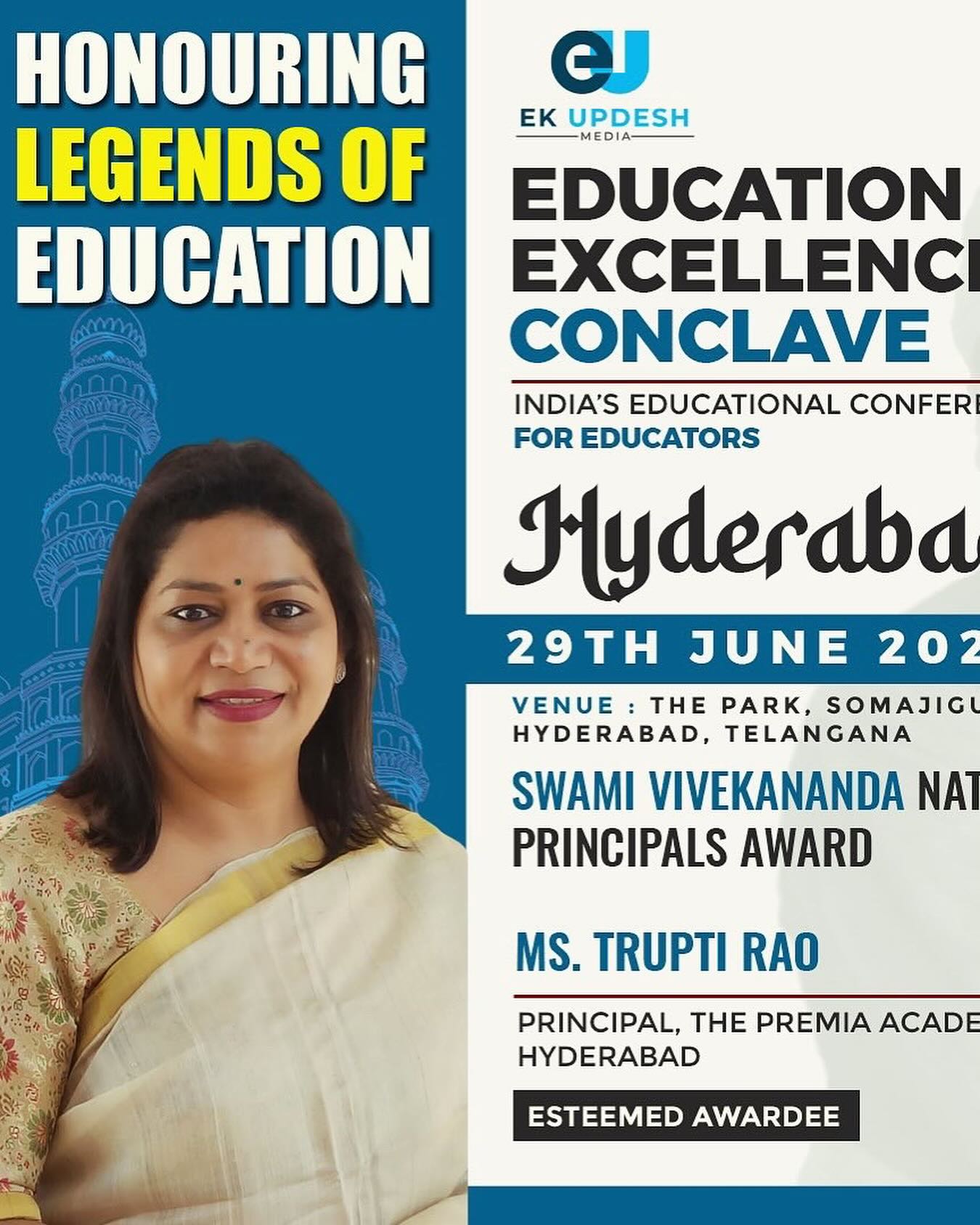 Congratulations to our Principal, Ms... - The Premia Academy