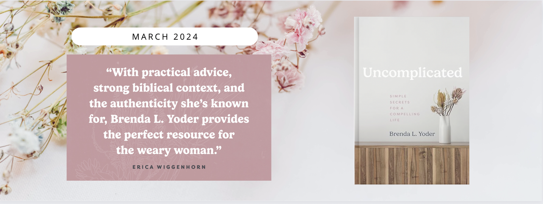 Brenda L. Yoder, Speaker, Author, Counselor