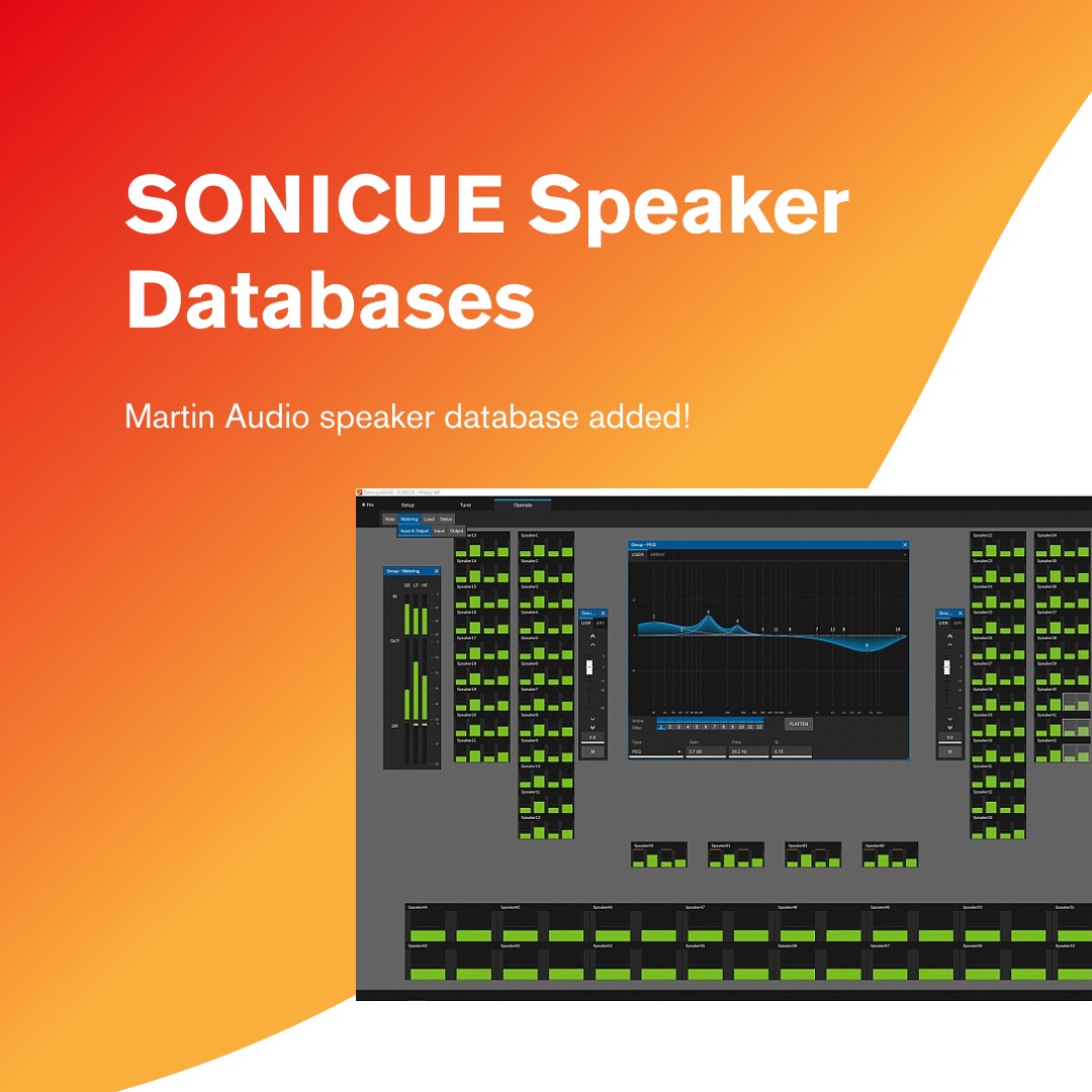 Martin Audio speakers have now been added to our SONICUE Speaker Datab