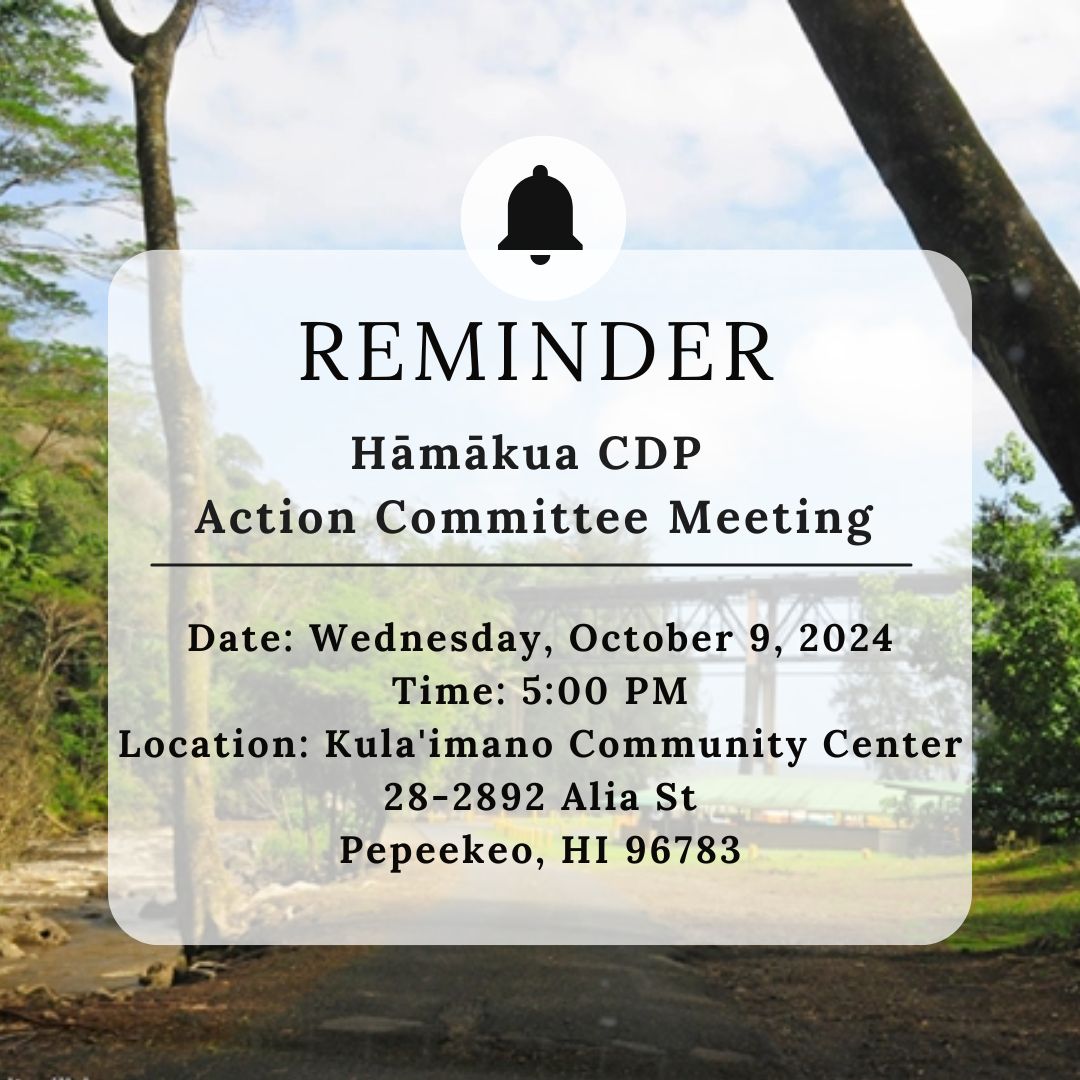 Hāmākua Community Development Plan | Hilo HI