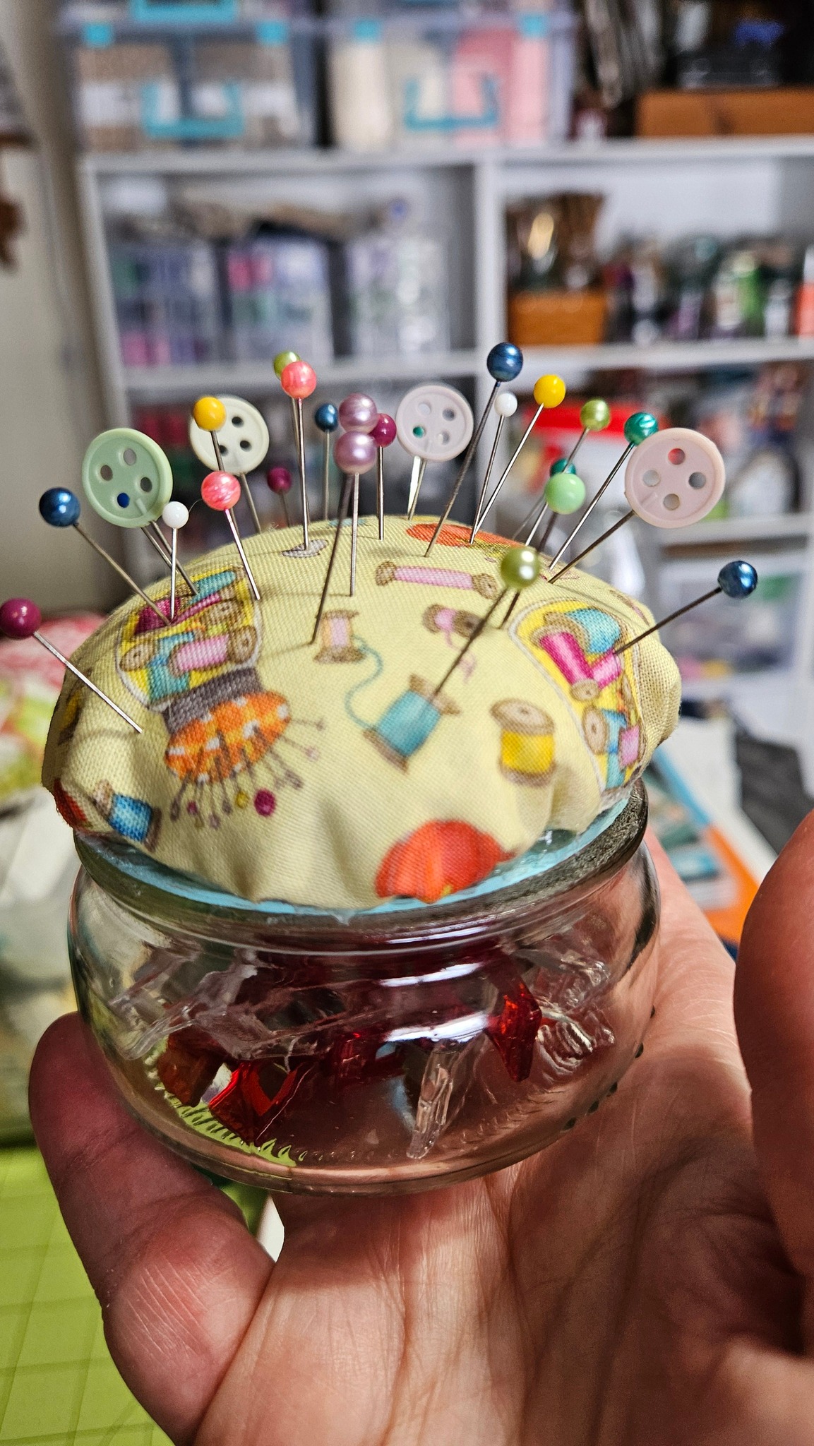 Repurposing Aldi's chocolate mousse glass jars