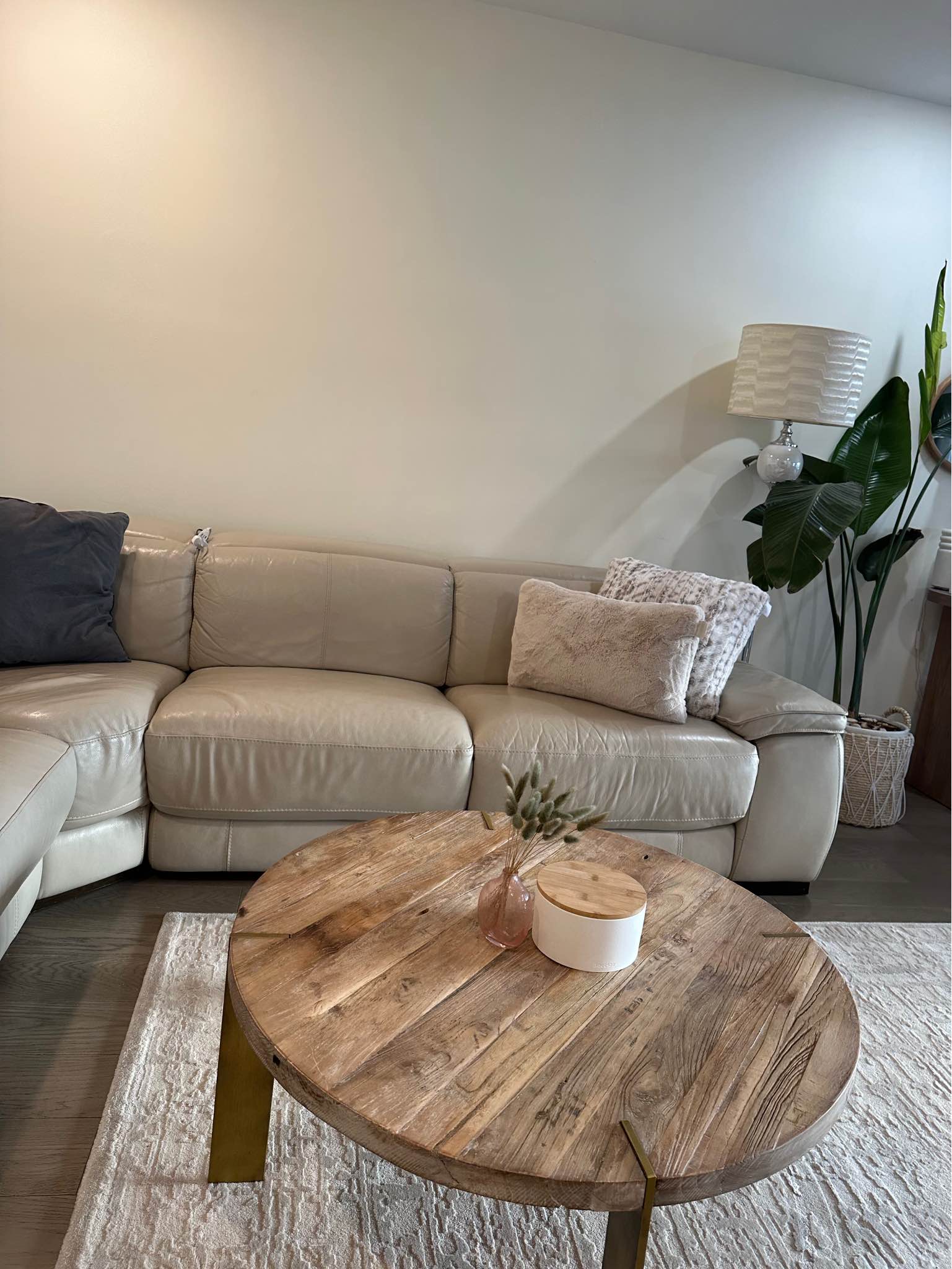 Structube Round Wood Metal Coffee Table - Coffee Tables - Richmond Hill ...