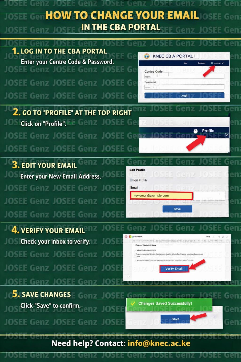 JOSEE GENZ - How to change your email in the CBA portal. | Facebook