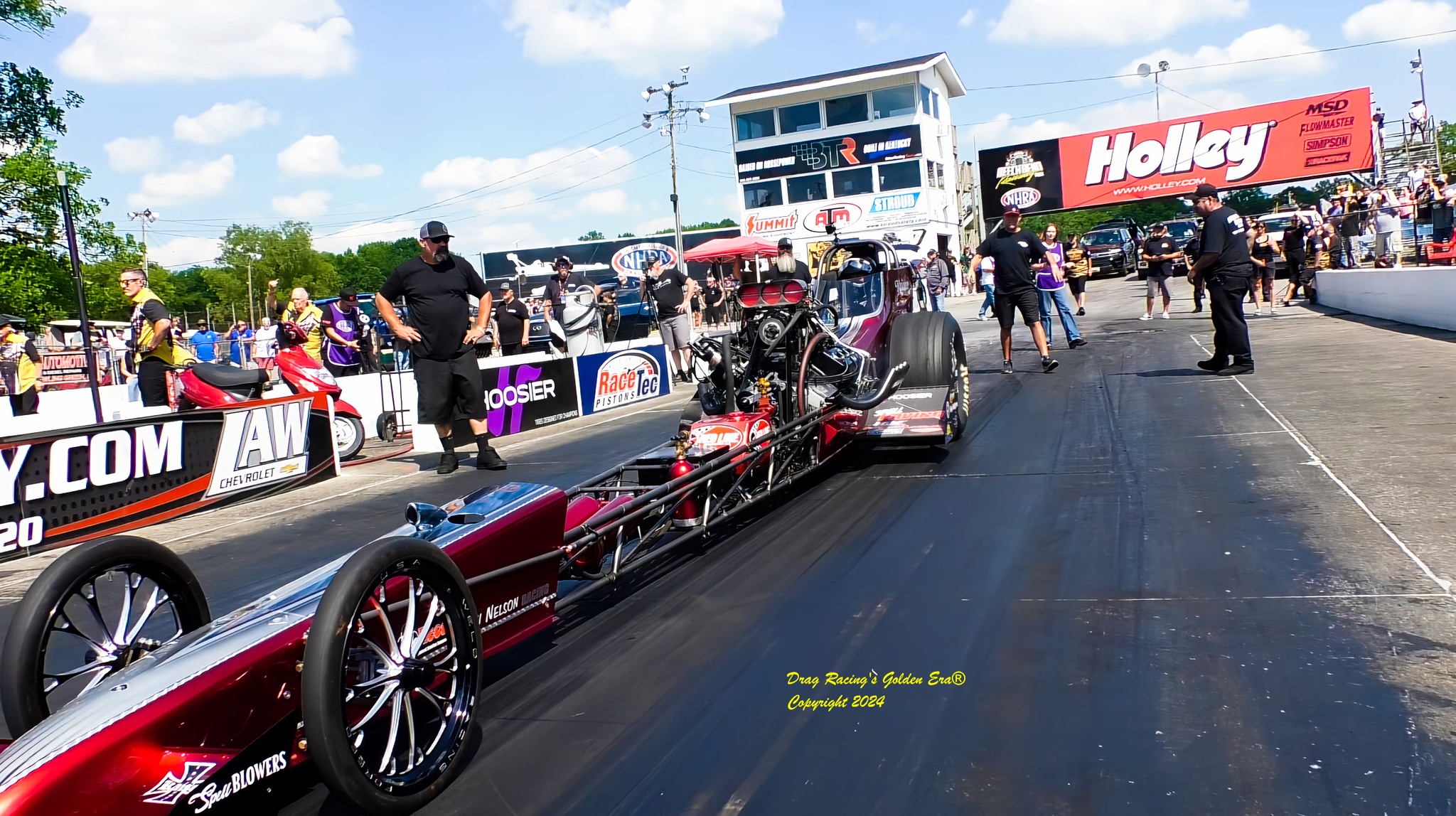 Drag - Pete Kaiser lining up against Adam Sorokin. Wally Parks ...