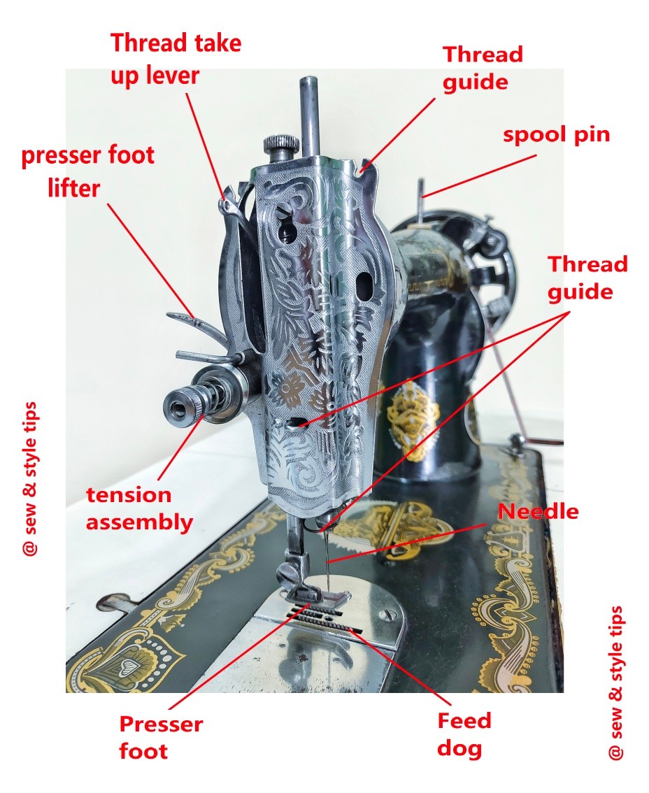 Identifying vintage sewing machine parts
