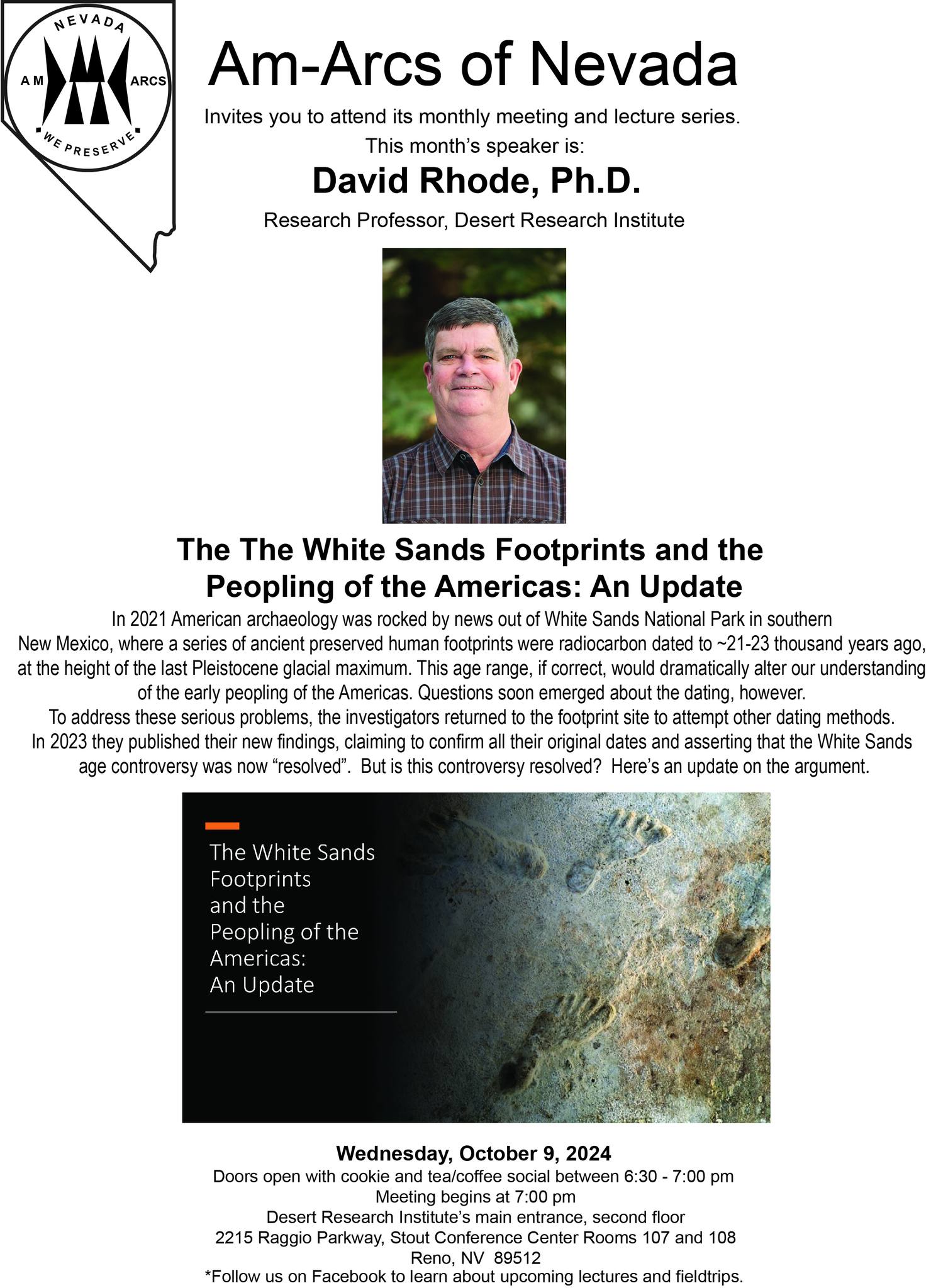 Am-Arcs - This Wednesday come up to DRI to hear about Dr. Dave Rhode's ...
