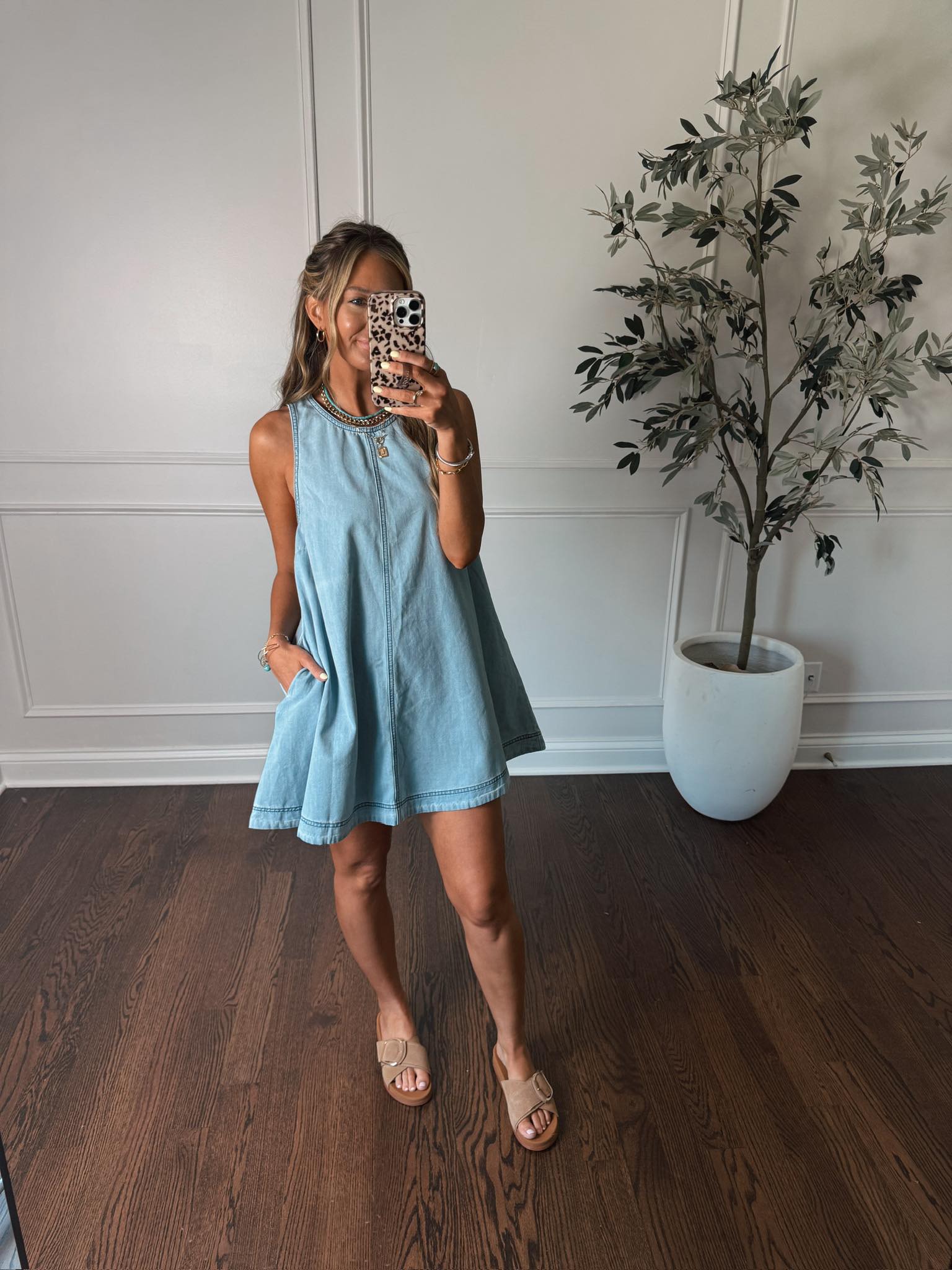cute denim dress for country concert This is so cute! It would be perfect a concert! Shop here: https://amzlink.to/az0JjYaW0mWuV Kid Size:14 country concert outfit LC9 Brooks Mini Dress |
