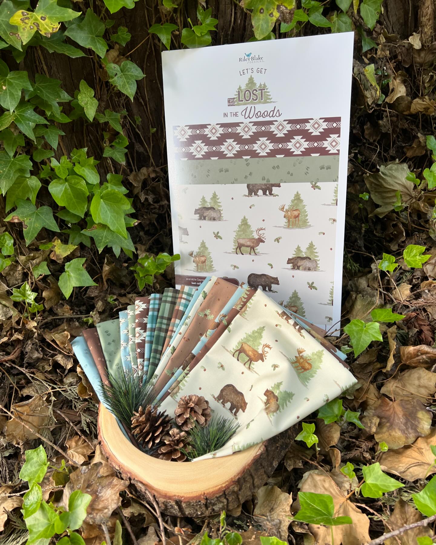 🐻 Fabric sneak peek! “Let’s get Lost in... - Artist Tara Reed