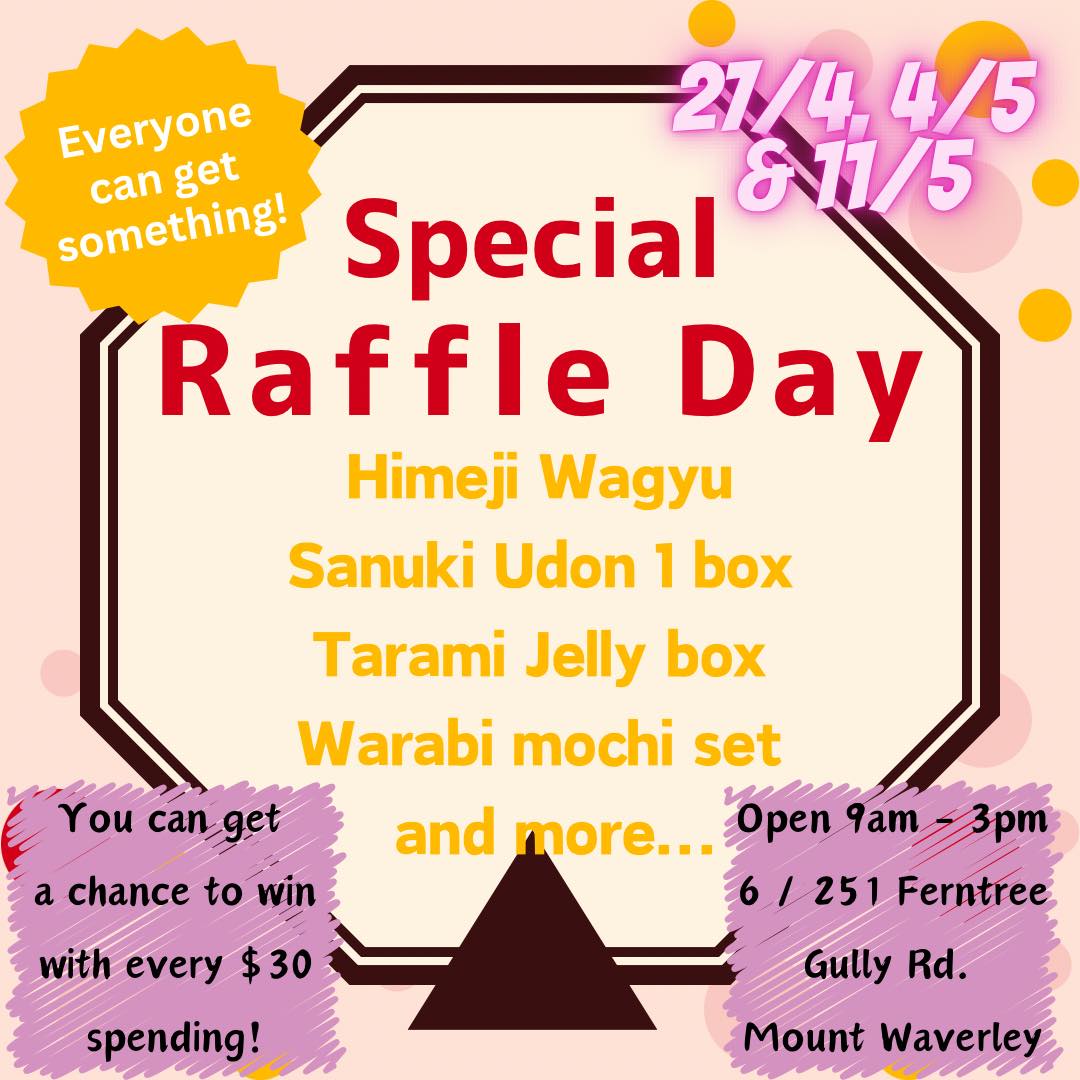 Ichiba Junction - Our special raffle is back!!... | Facebook