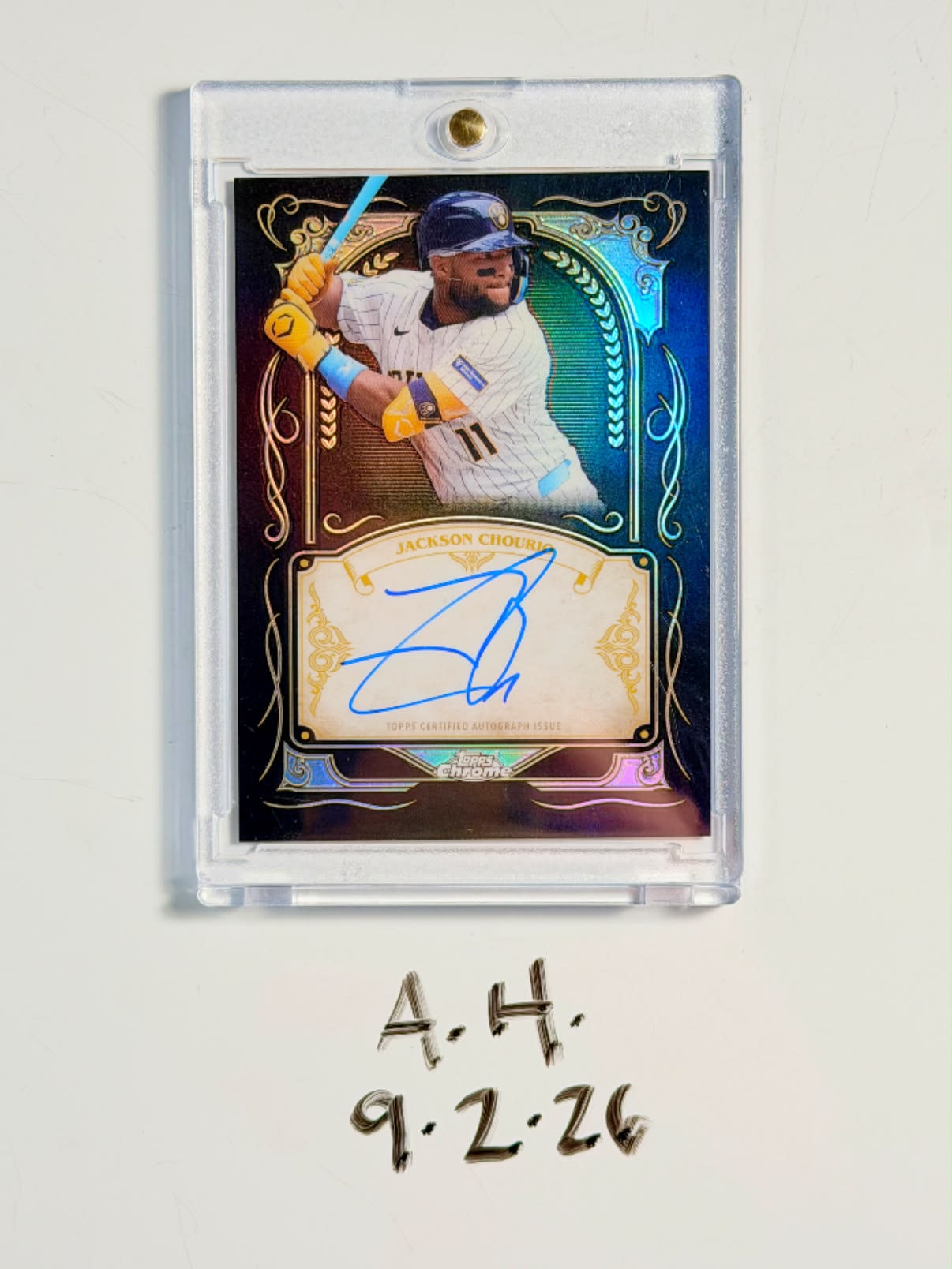 Jacob Misiorowski & Jackson Chourio dual relic autograph in 2026