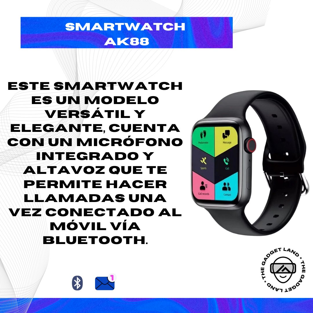 The Gadget Land - El Smartwatch AK88 una vez vinculado al...