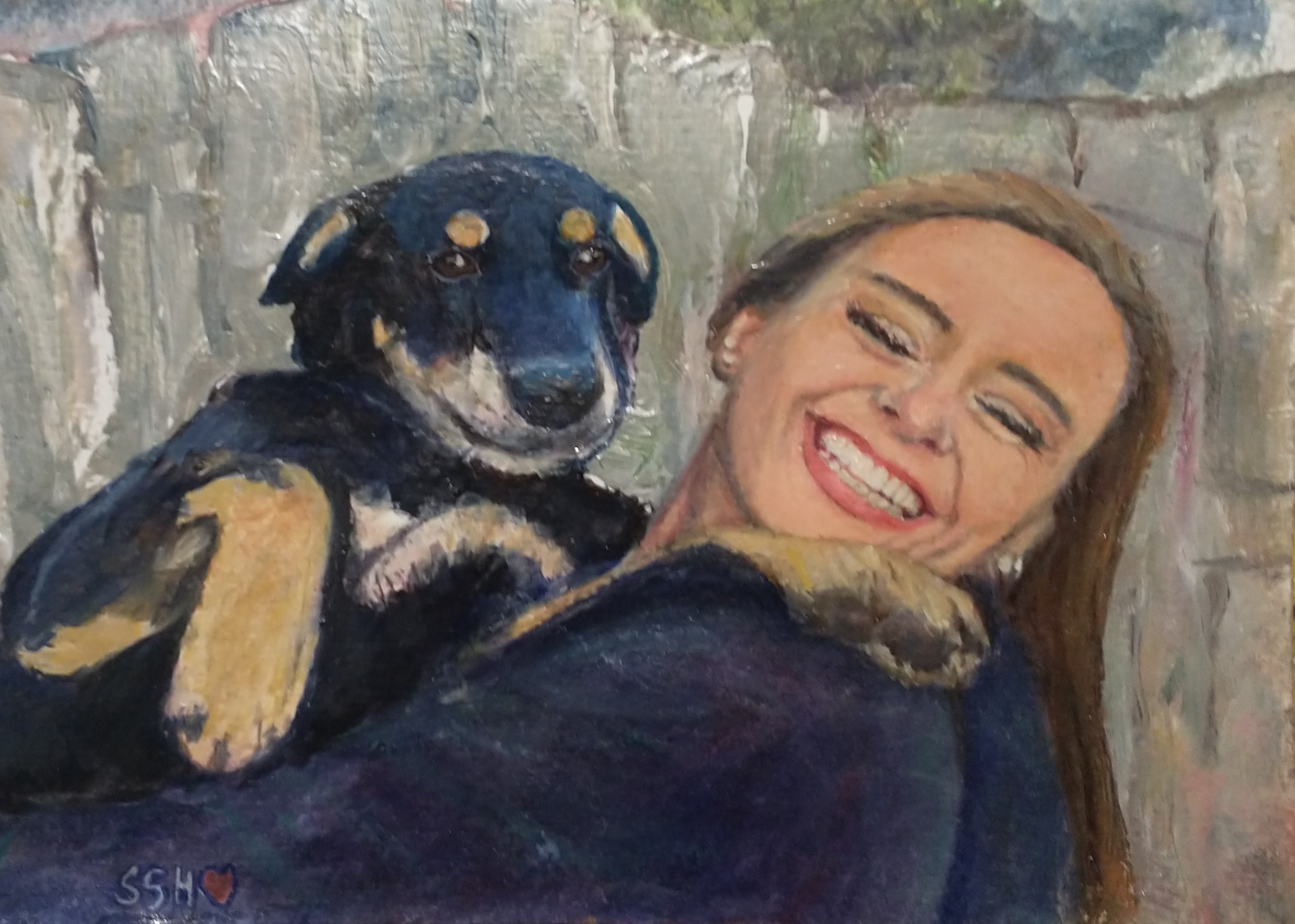 Marie Laurencin's watercolour Young Girl with Dog