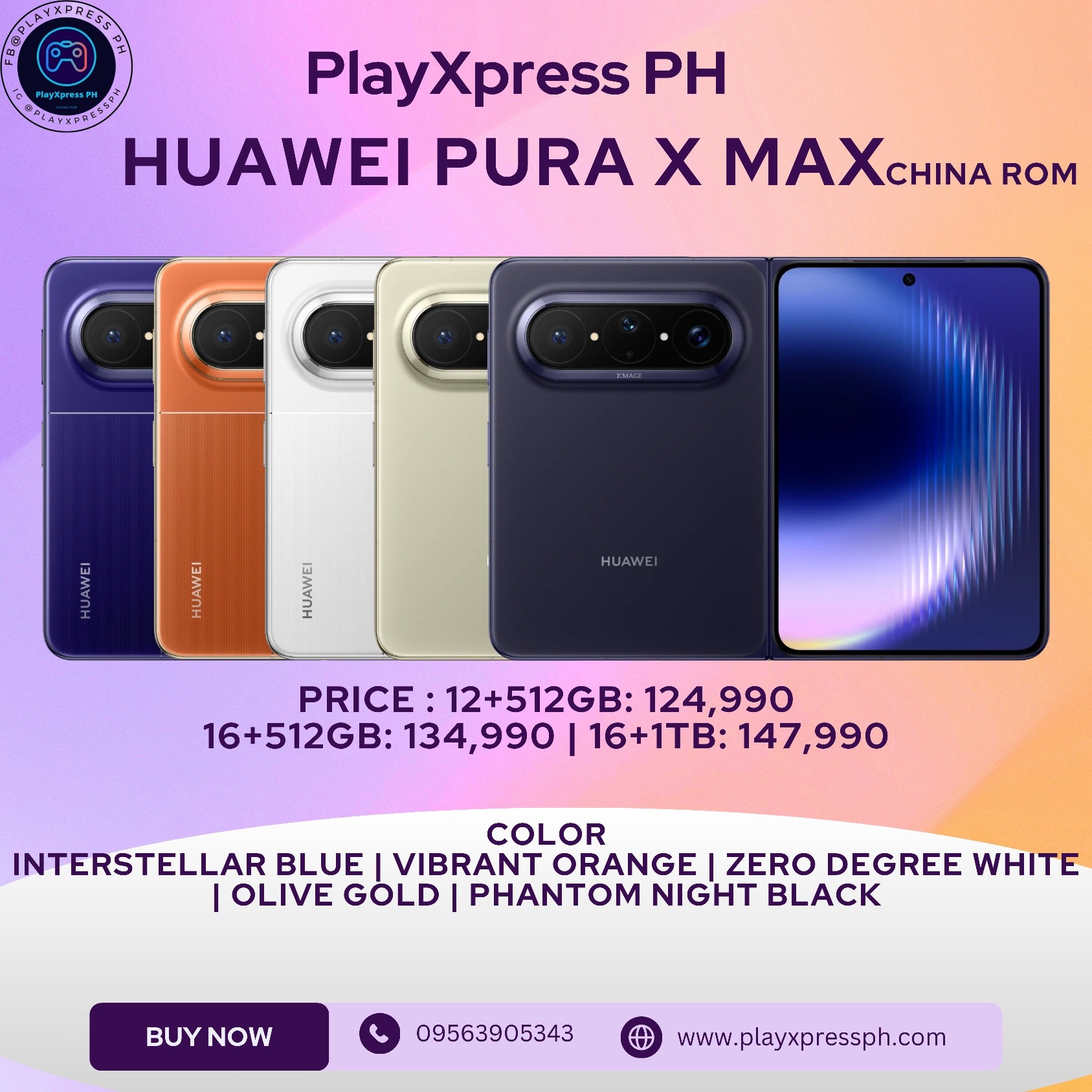 Huawei Pura X Max Pre Order 05.07.2026 Updated Price HUAWEI Pura X 