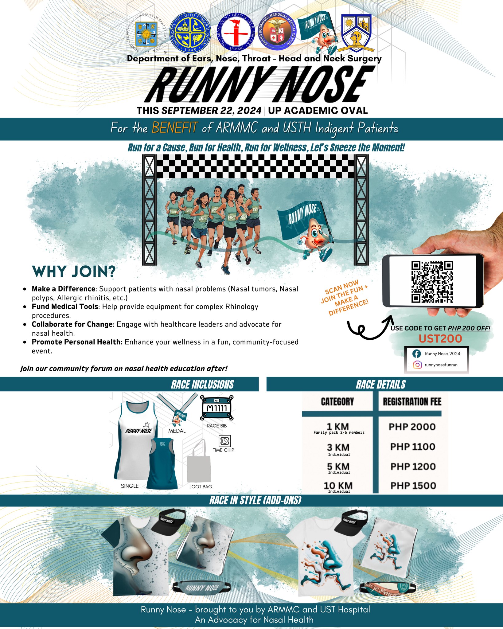 UST Hospital - Happening today: 1st Runny Nose Fun Run at... | Facebook
