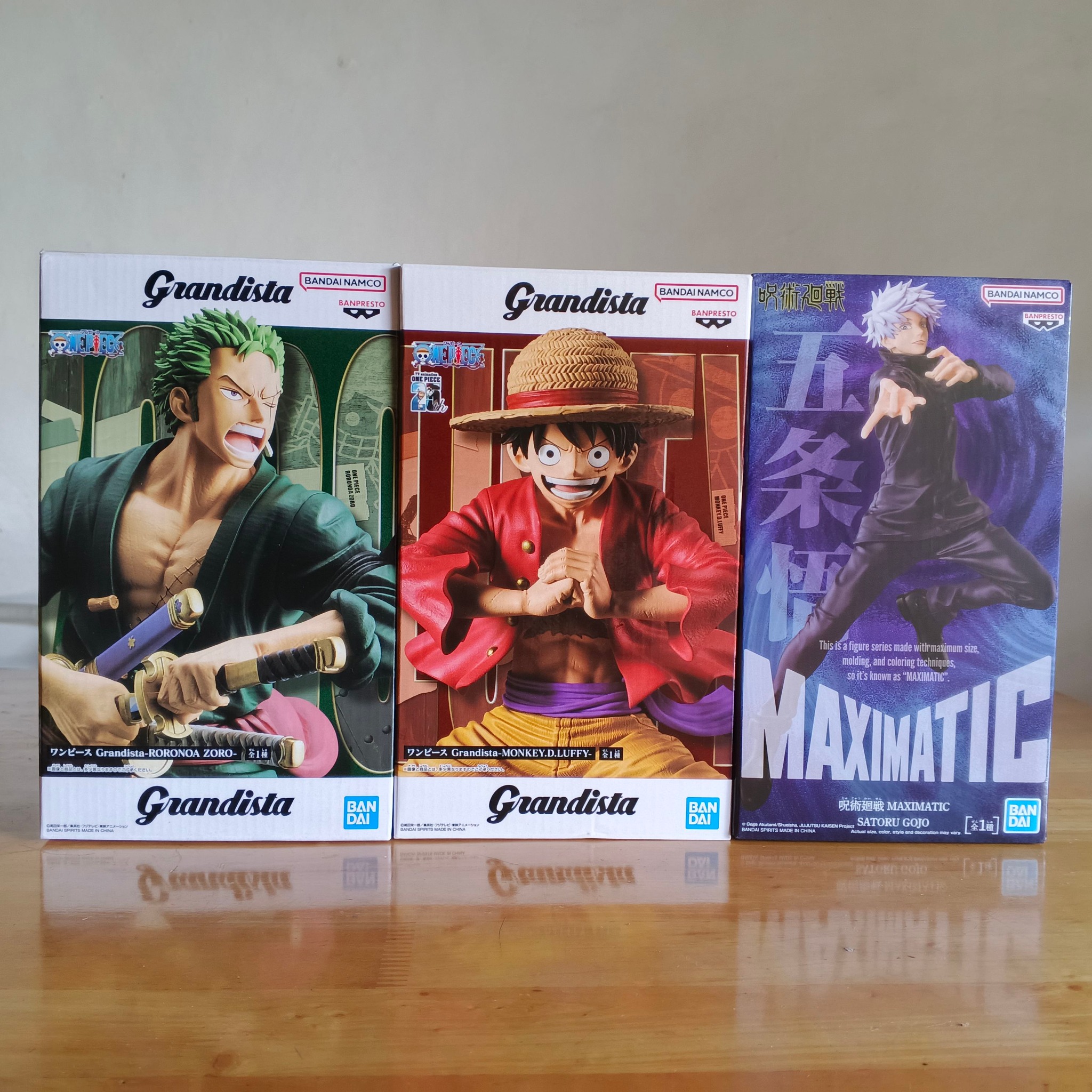 For sale as set only Grandista Zoro and Luffy - MIB Maximatic Gojo