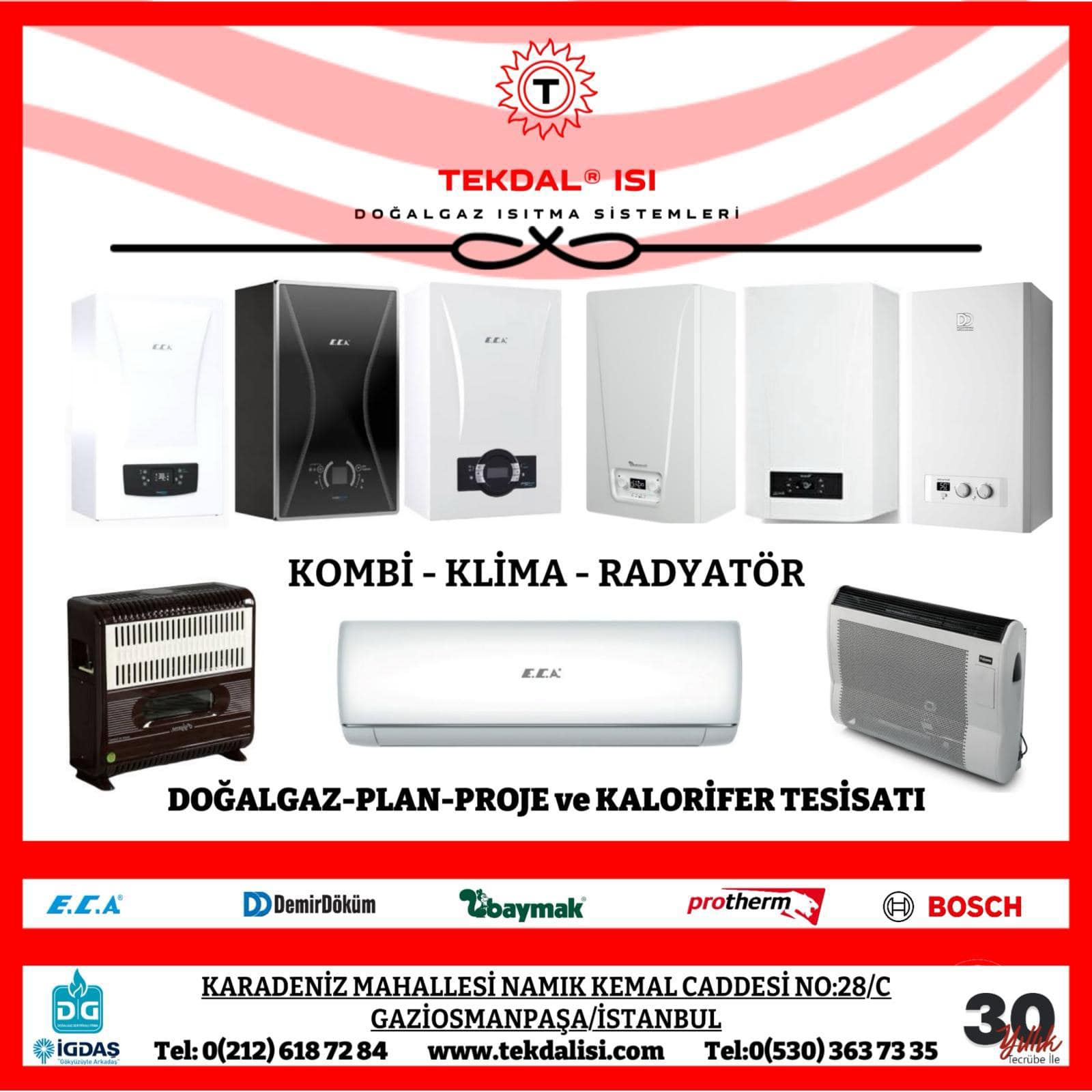 Tekdal Isi Doğalgaz Isitma Sistemleri | Istanbul