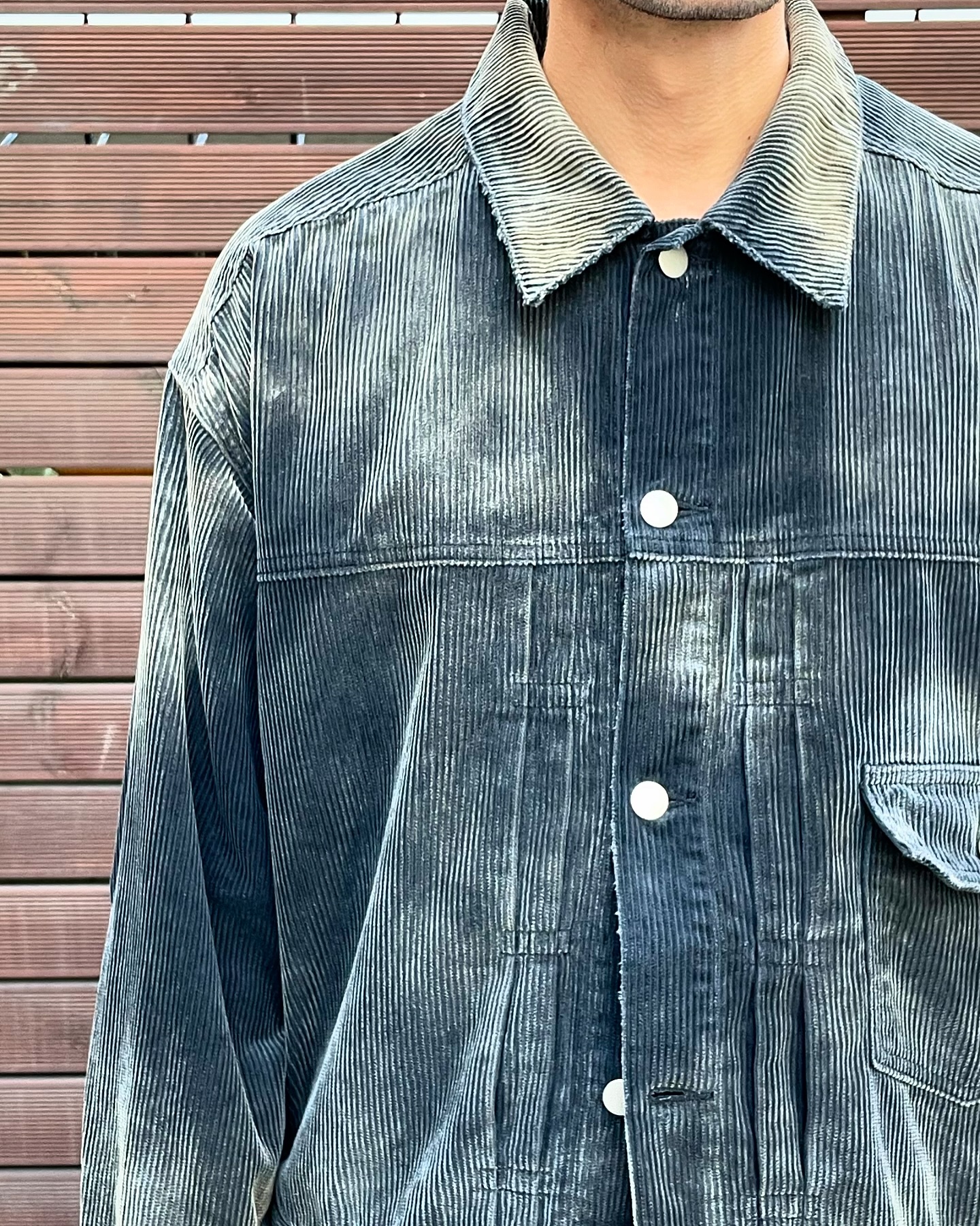 Staff Daily OUTER - #ANCELLM - CORDED VELVETEEN JACKET [BLACK] 2 
