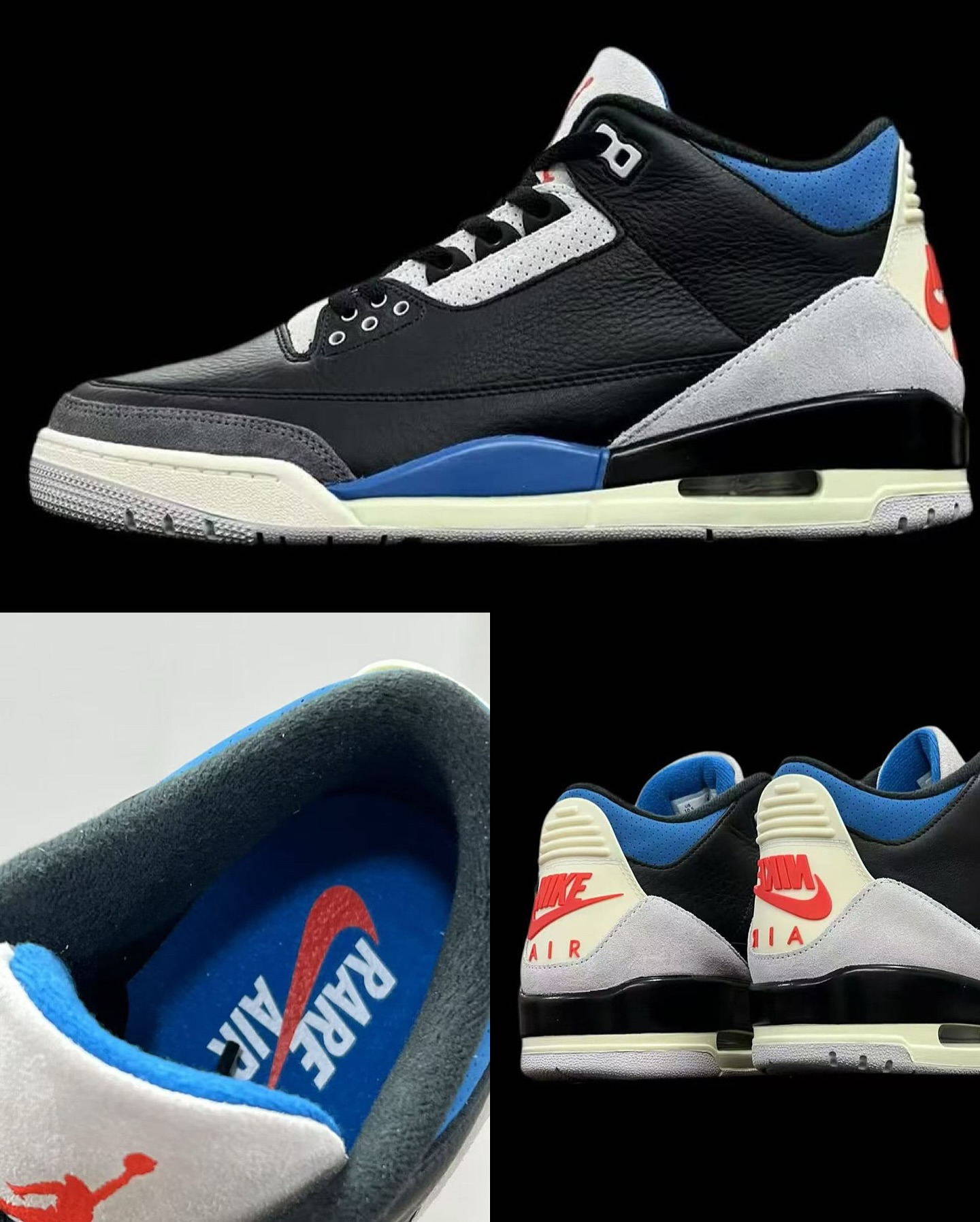 Another look at the Air Jordan 3 OG “Rare Air” that will feature 