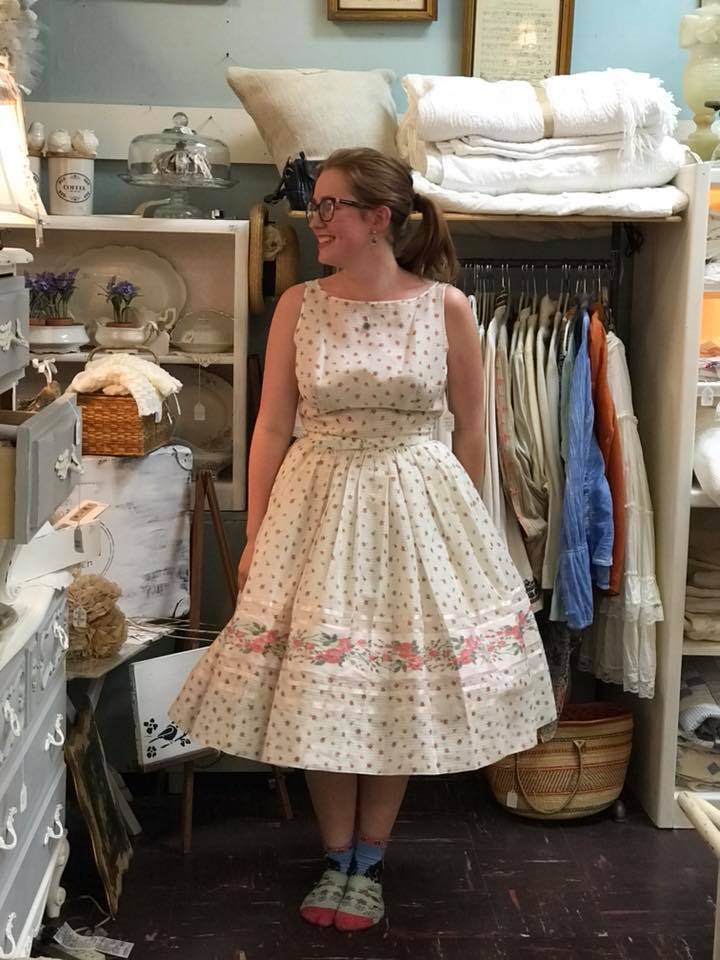 Super cute little 60s dress with a cool back story
