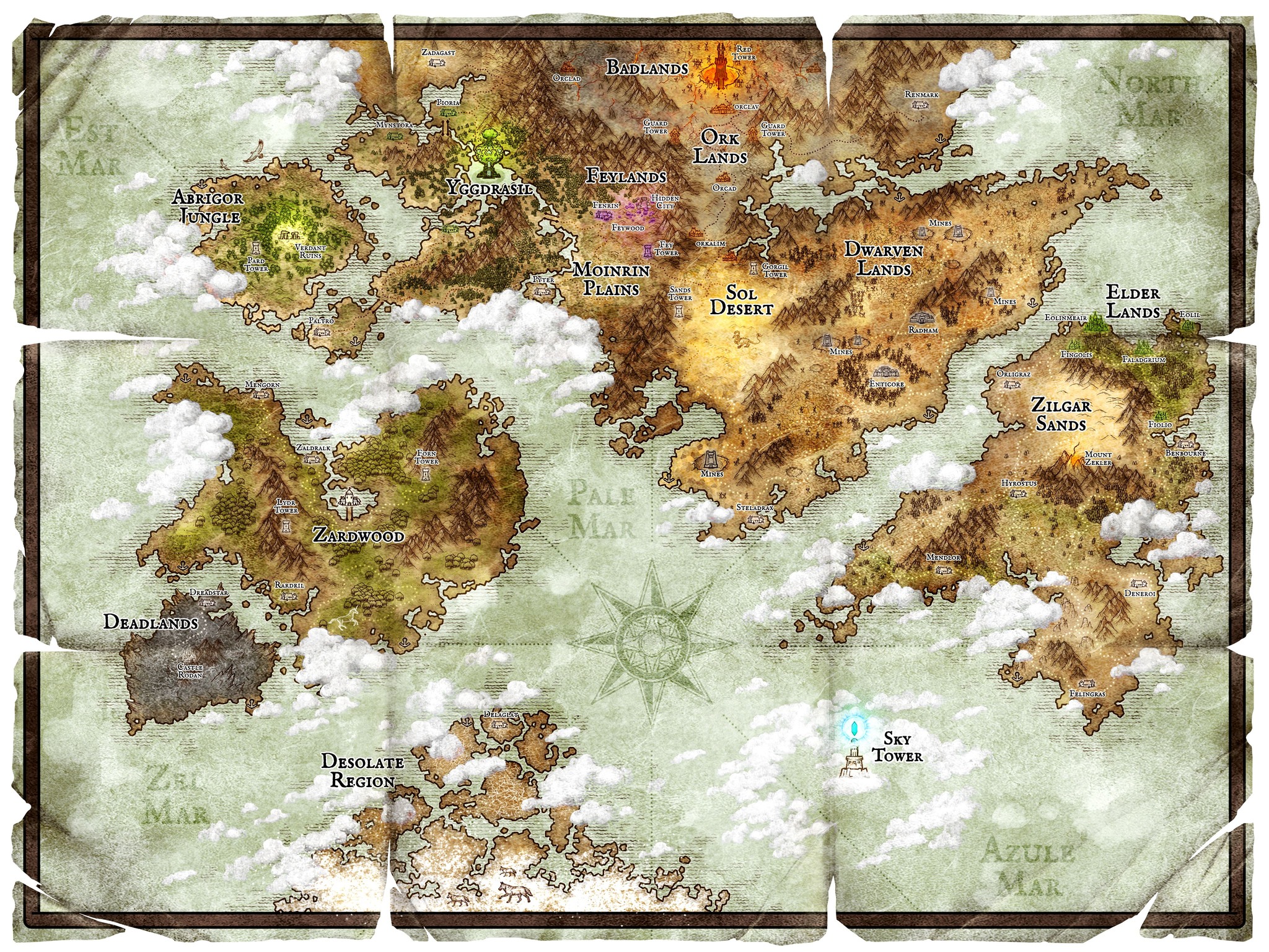 Inkarnate - 🌎 The World of Azule 🌎 ‎ 🎨 Map by Mati on our... | Facebook