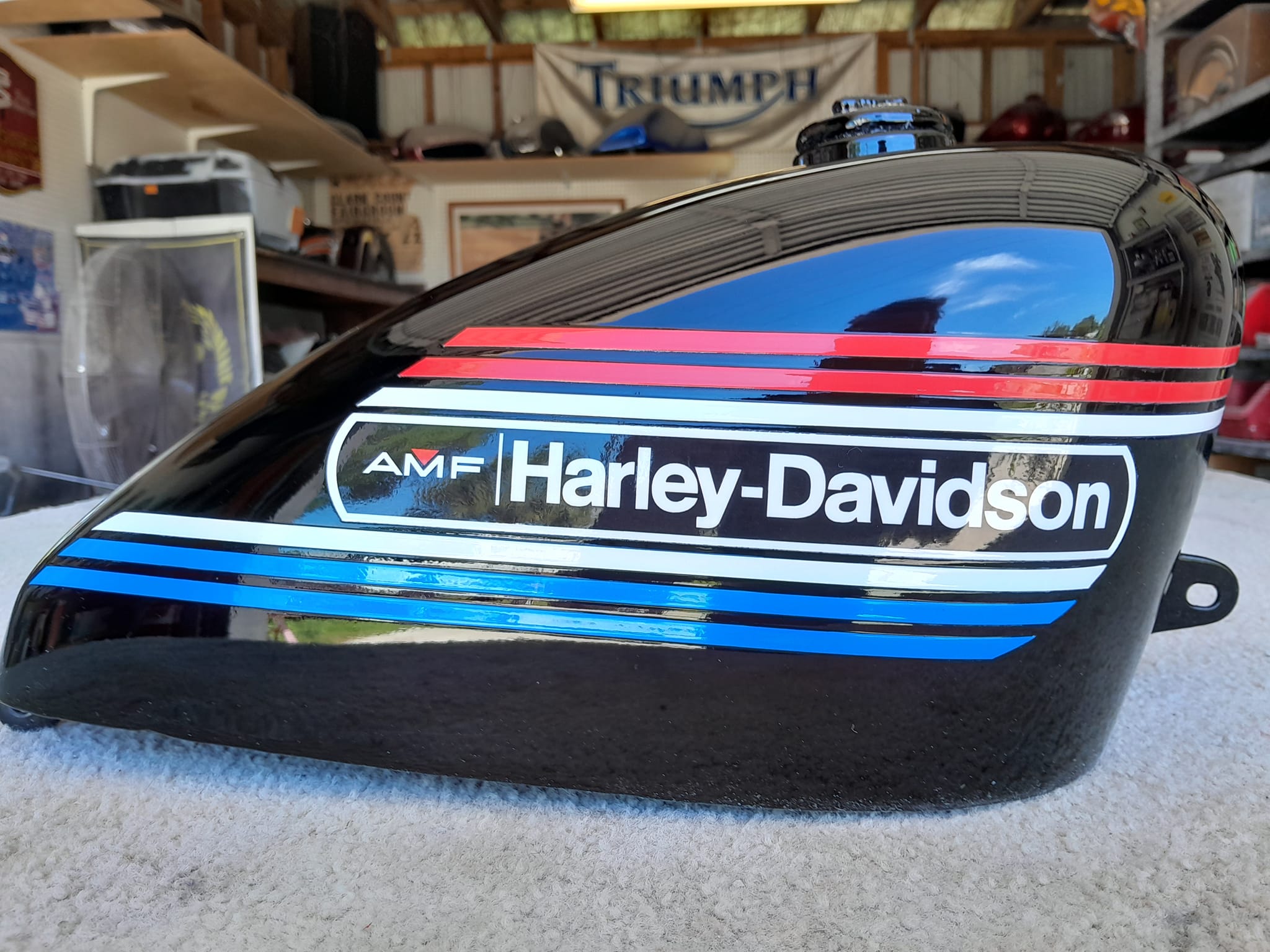 1973 Harley Davidson Sportster restored to original condition