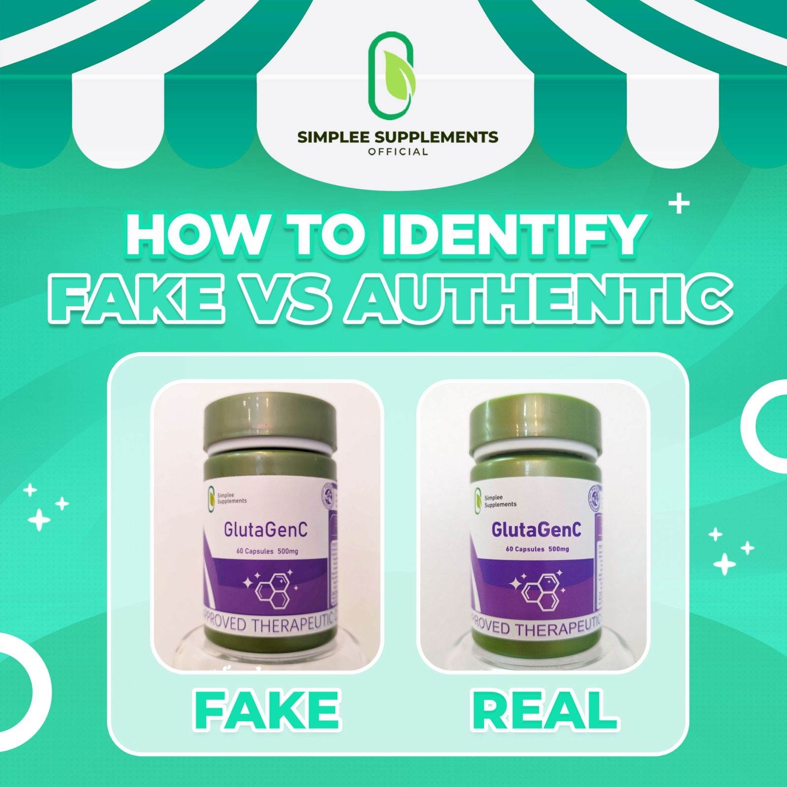 🛑 Beware of Fake Products! 🛑 Protect your health by ensuring you choose only authentic Simplee Supplements. With the rise of counterfeit products, it's crucial to know how to spot the real