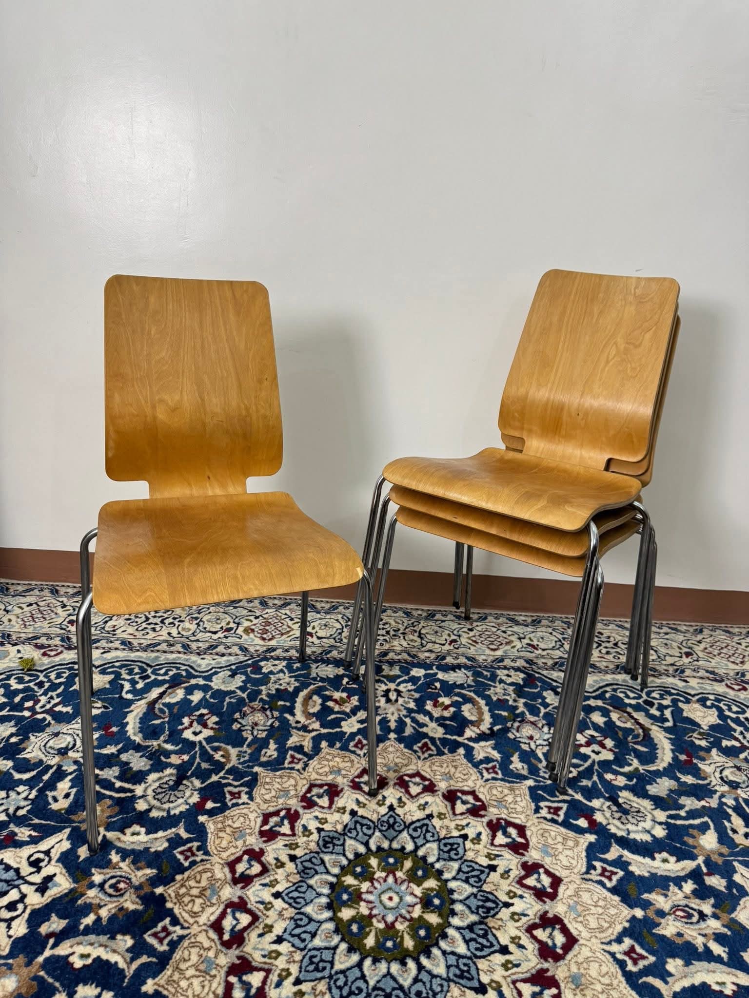 Available - Set of 4 Vintage Ikea Gilbert Chairs Circa 1999 No