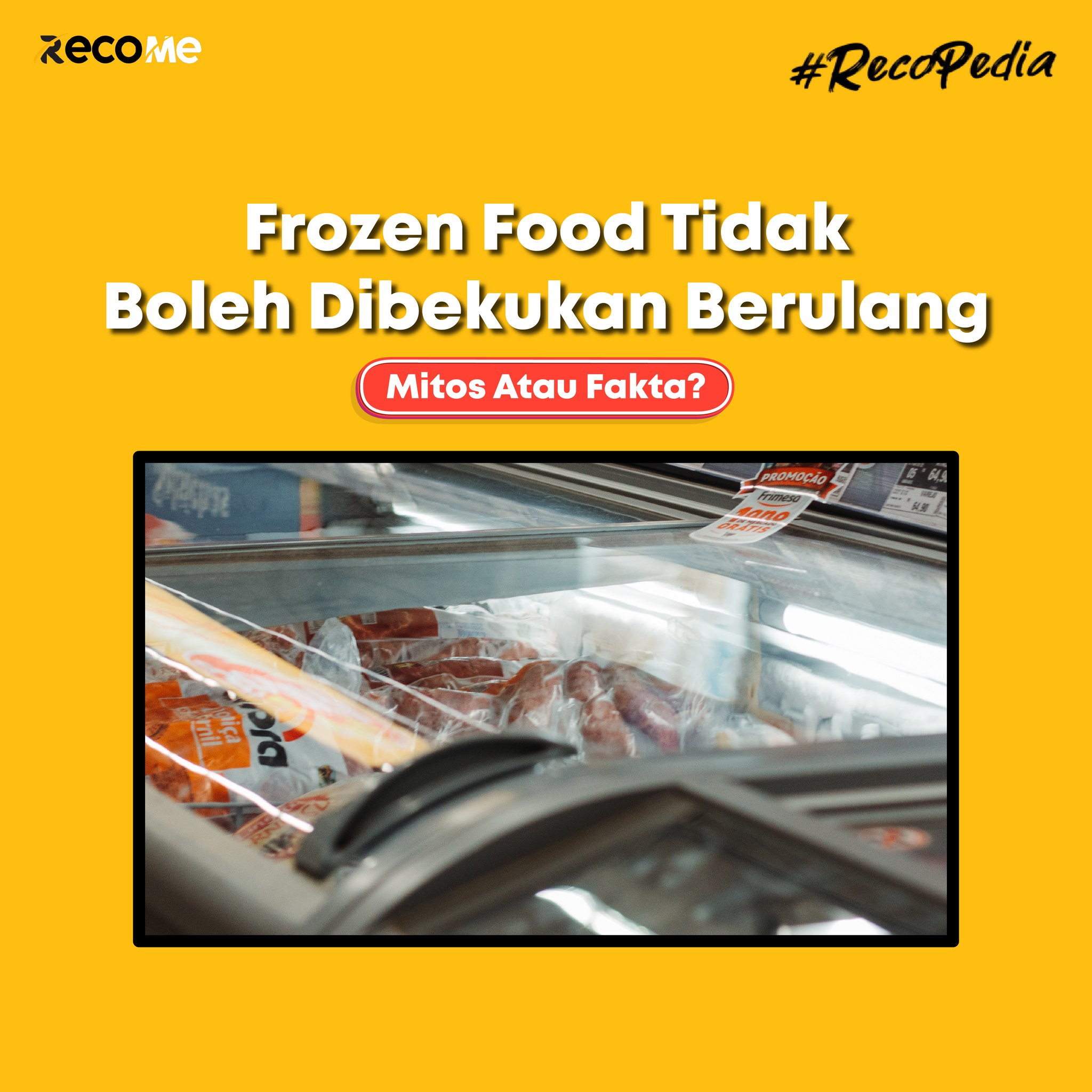 RecoMe App - Siapa nih yang suka nyetok frozen food?... | Facebook