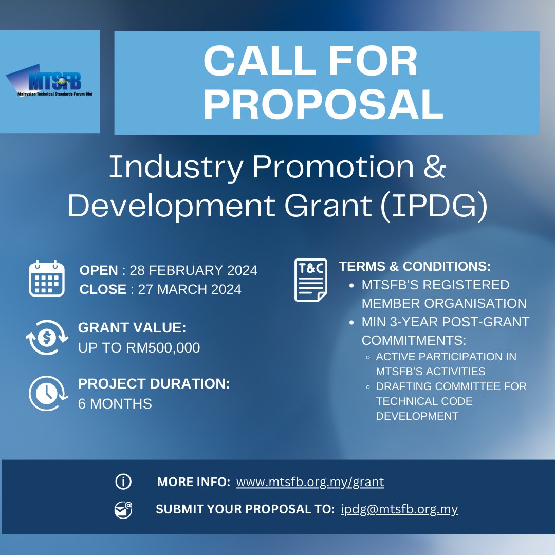 📢 Call for... - Malaysian Technical Standards Forum Bhd | Facebook