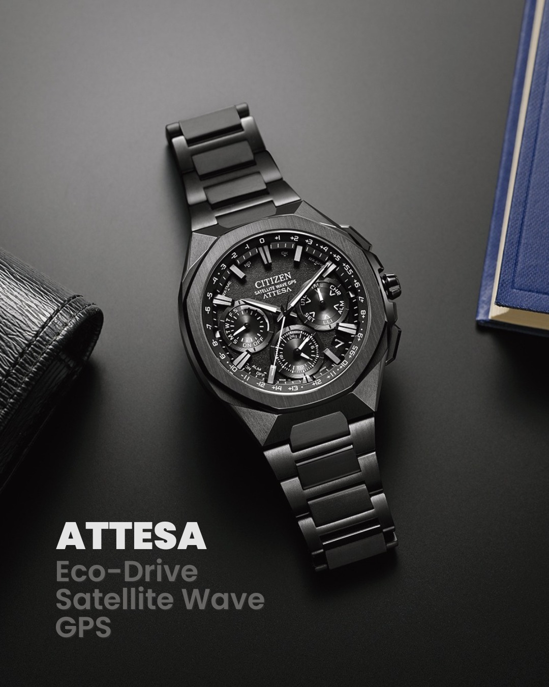 CITIZEN ATTESA サテライトウェーブ GPS 本体 CITIZEN ATTESA Eco-Drive Satellite Wave GPS has been honored with