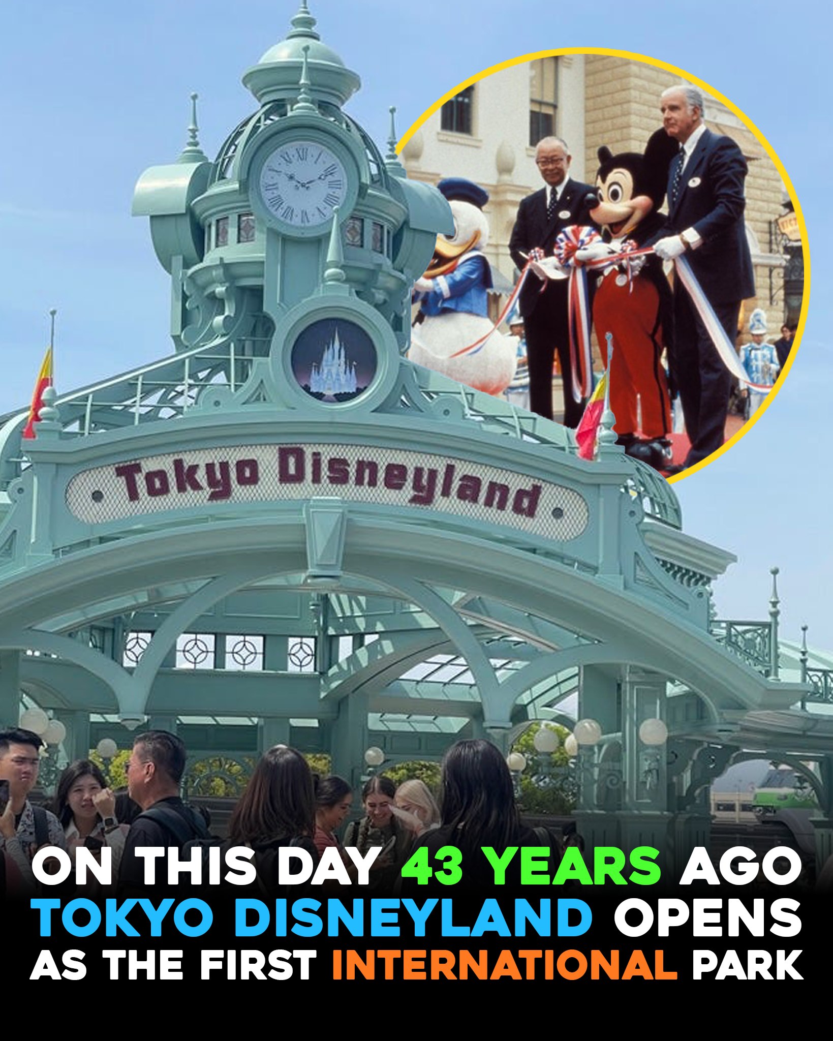 Disney History: Tokyo Disneyland Opens As The First International
