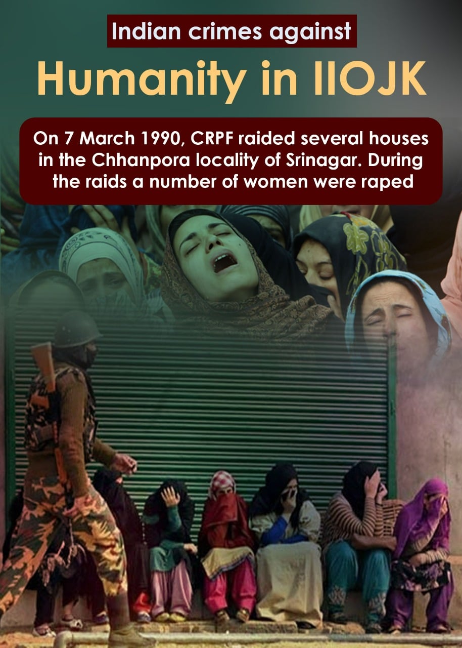 Raita - Chhanpora Mass Rape – 7 March 1990 India has escalated ...