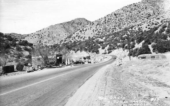A 'then and later' comparison of a photo and postcard illustrates