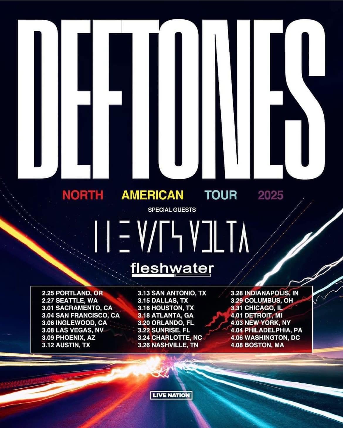 Our tour with the Deftones kicks off this week in Portland, OR on