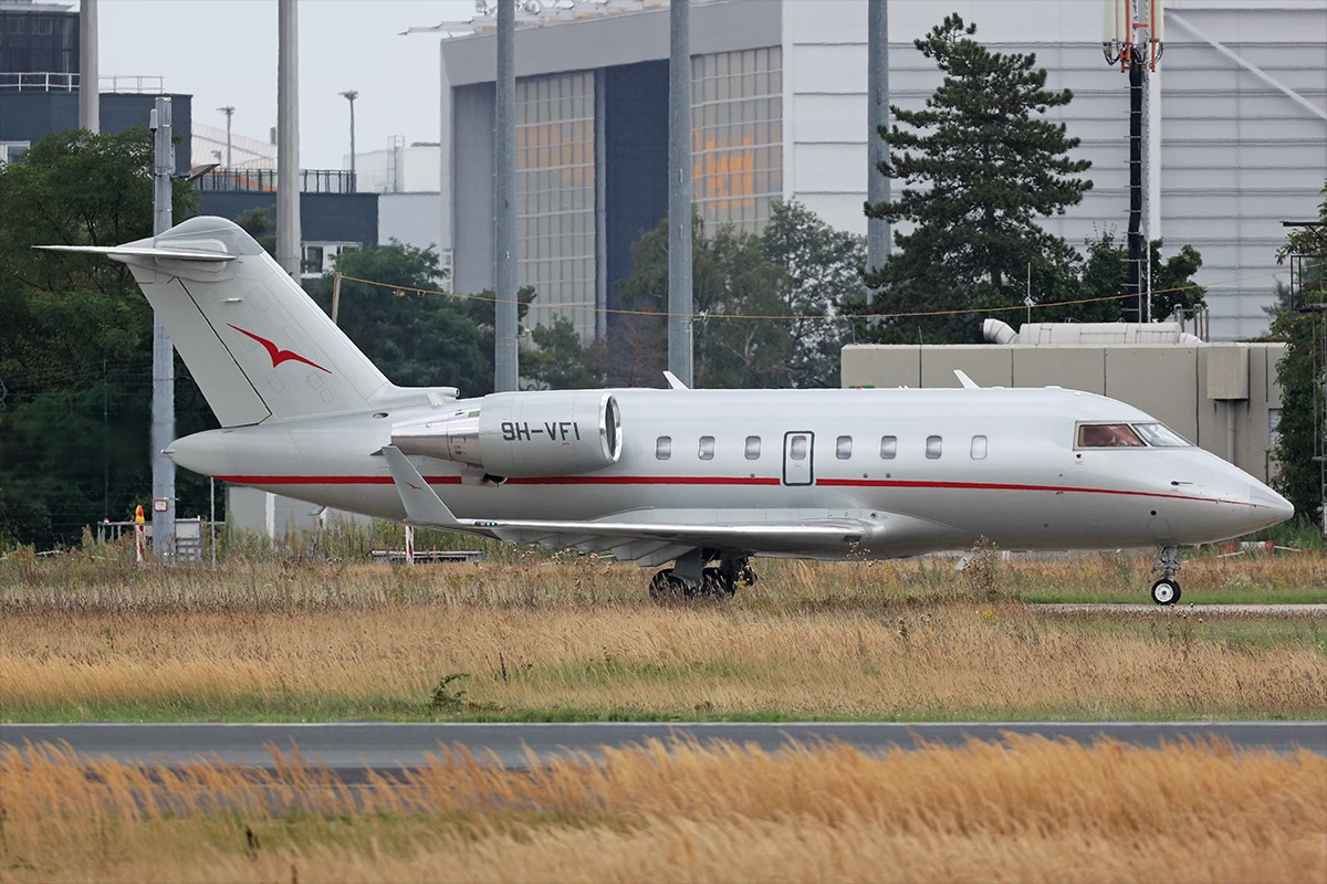 FRA/EDDF - 07/08/2024 - 9H-VFI - Bombardier Challenger 605 (CL-600