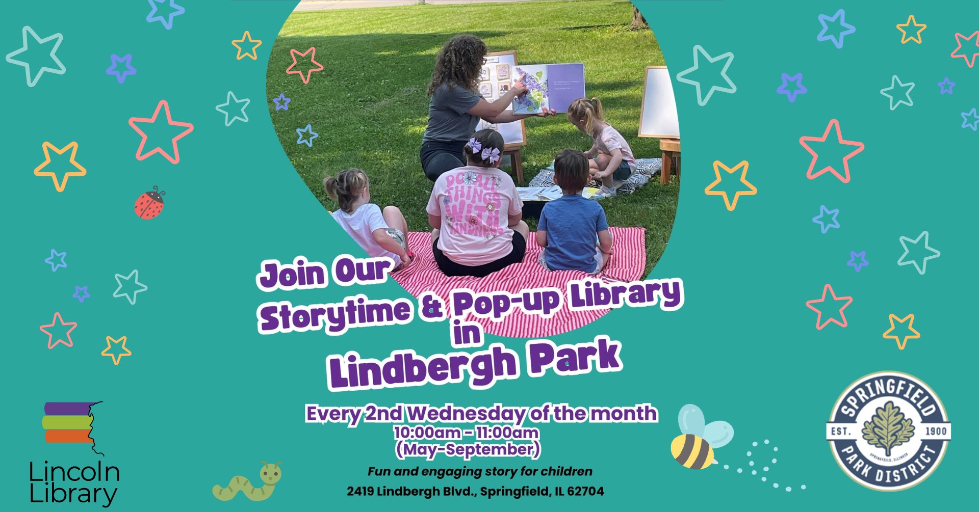Storytime & Pop-Up Library in Lindbergh Park