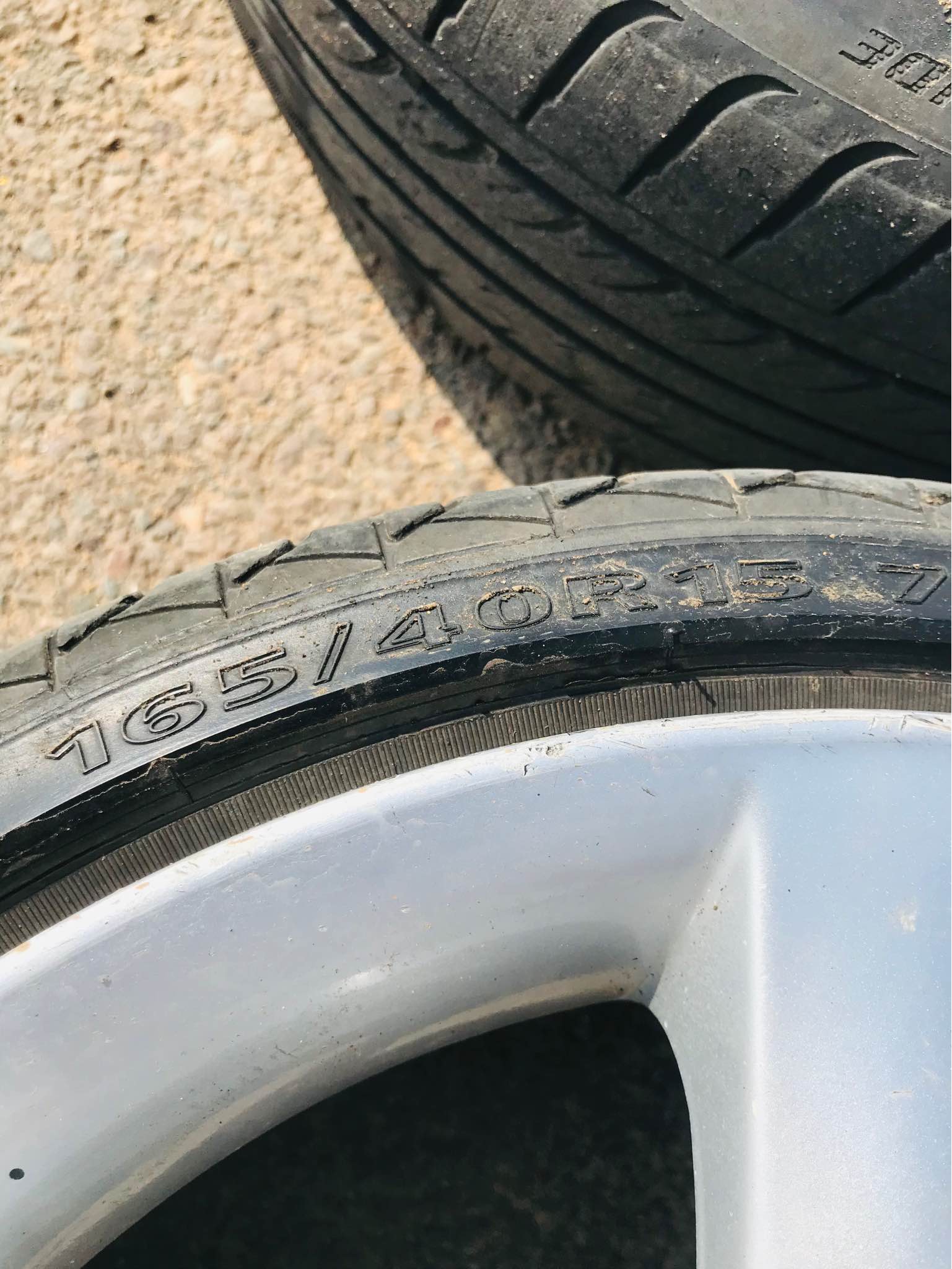 Runx6 bar rims 15inch with 165/40s - Car Wheels, Tires & Parts - Akasia ...