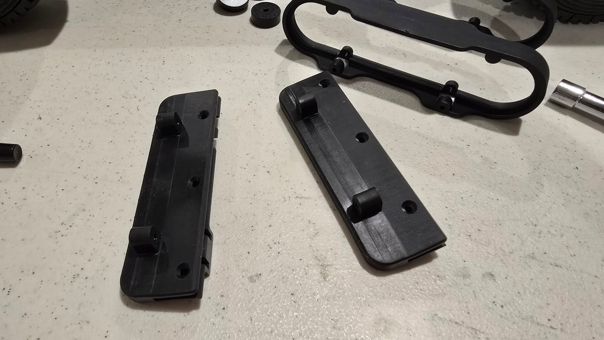 Kit Paraurti E Skid Plate Tekno RC TKR9660 Per MT/SCT410 2.0 - Ricambi Originali