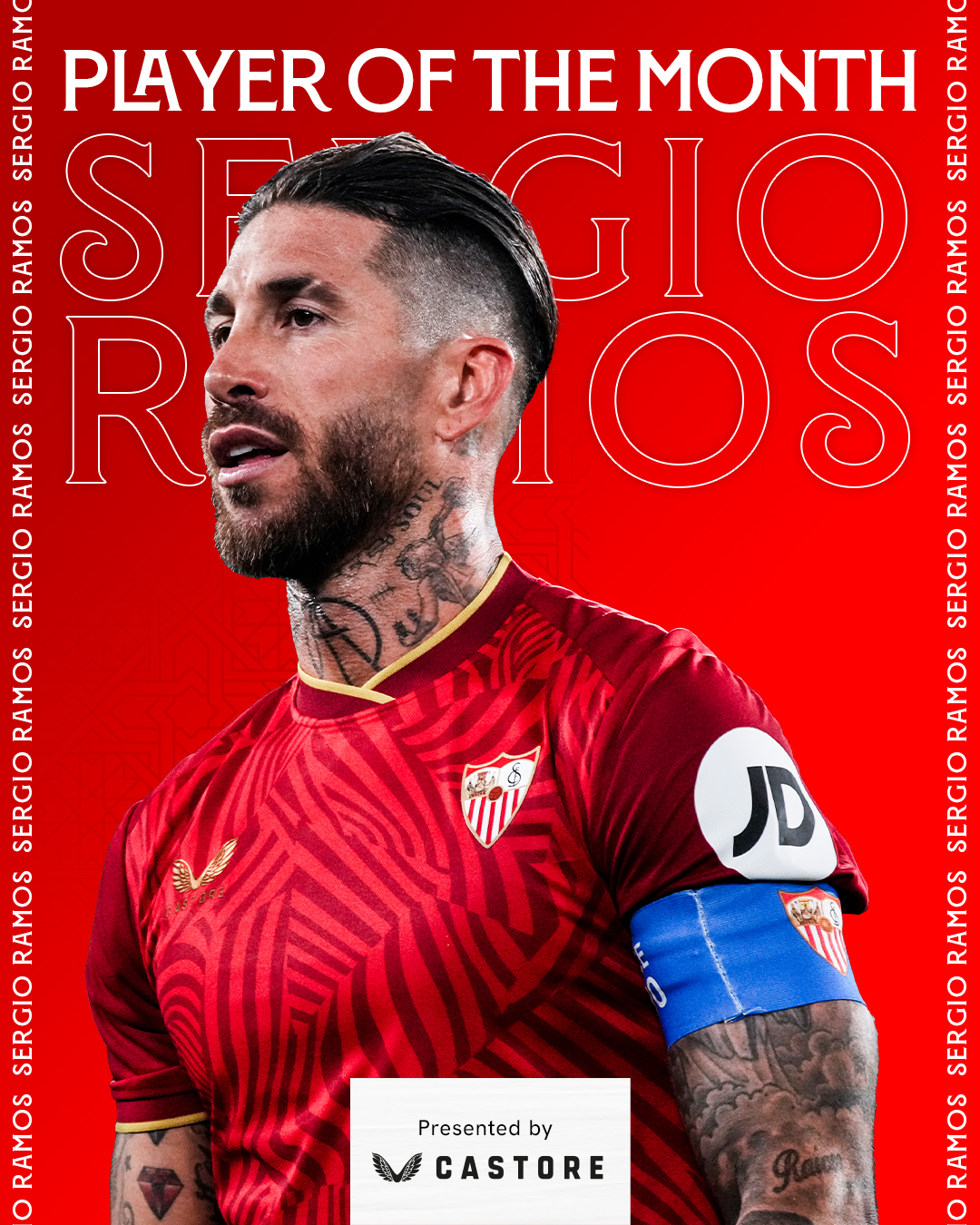 🏅 Sergio Ramos is our Castore Player of the Month for April