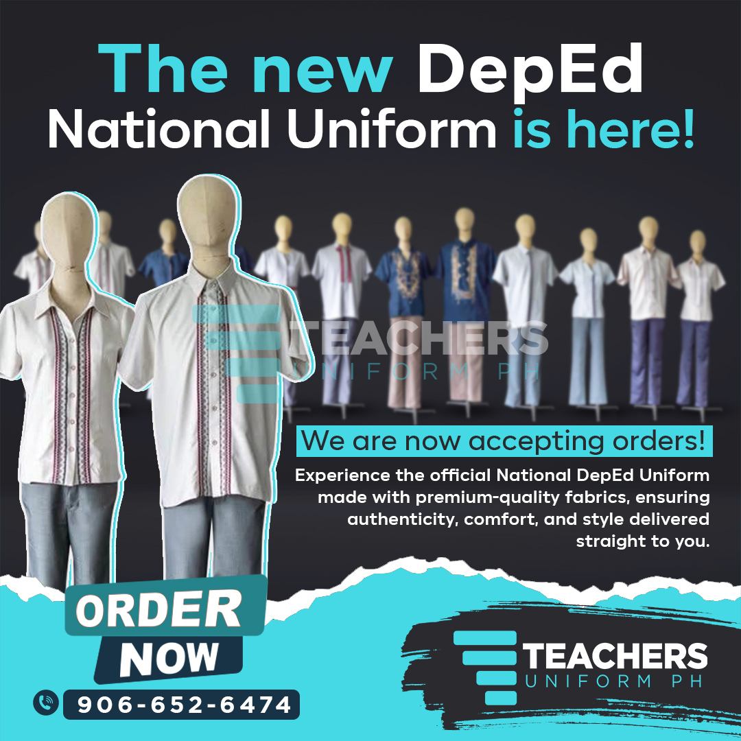 Teachers - Here’s the newest DepEd uniform design! Proudly crafted with ...