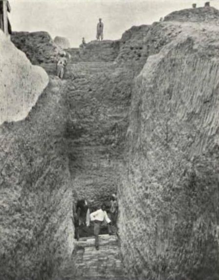 Excavation at Mohenjo-daro— circa 1940-50s.