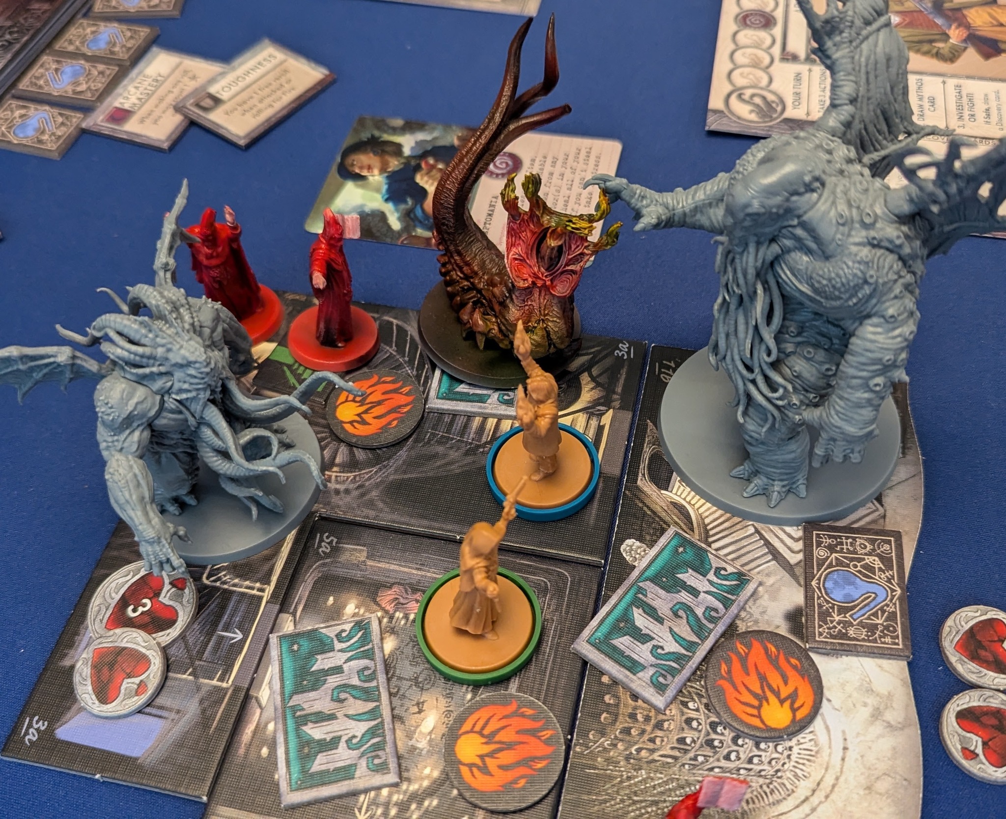 Tuiles Double Face Cthulhu May Die - 27 Tuiles A/B Pour Jeu D'horreur