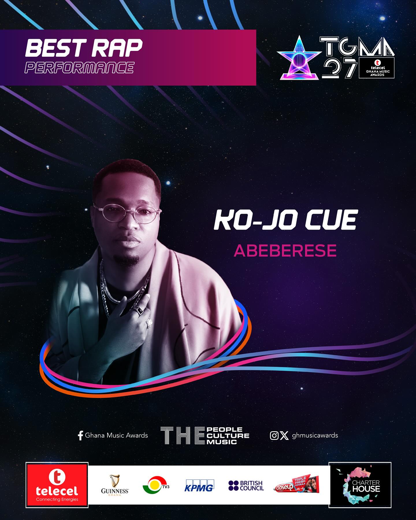 Congratulations to the #27thTGMA Best Rap Performance of the Year 