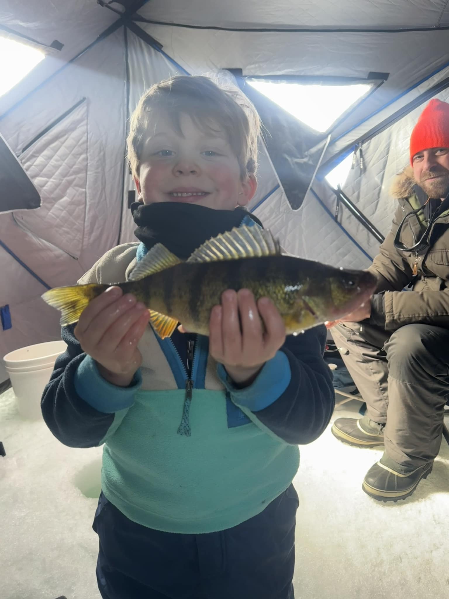 Chaumont - Here’s Conner Decker holding up his first fish through the ...