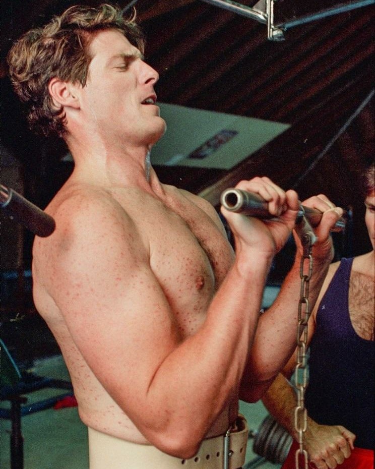 Back to 80s - Christopher Reeve trains to get back in...